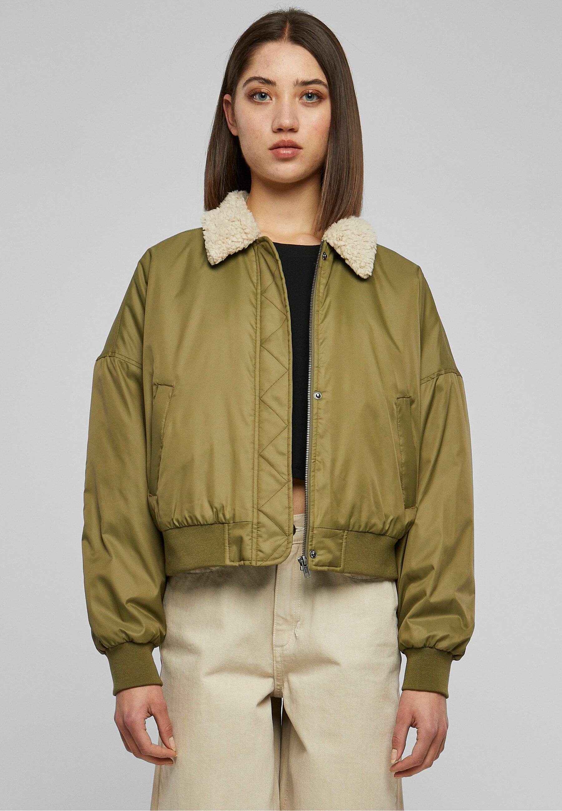 URBAN CLASSICS Winterjacke »Urban Classics Damen Ladies Pilot Bomber Jacket«, (1 St.), ohne Kapuze