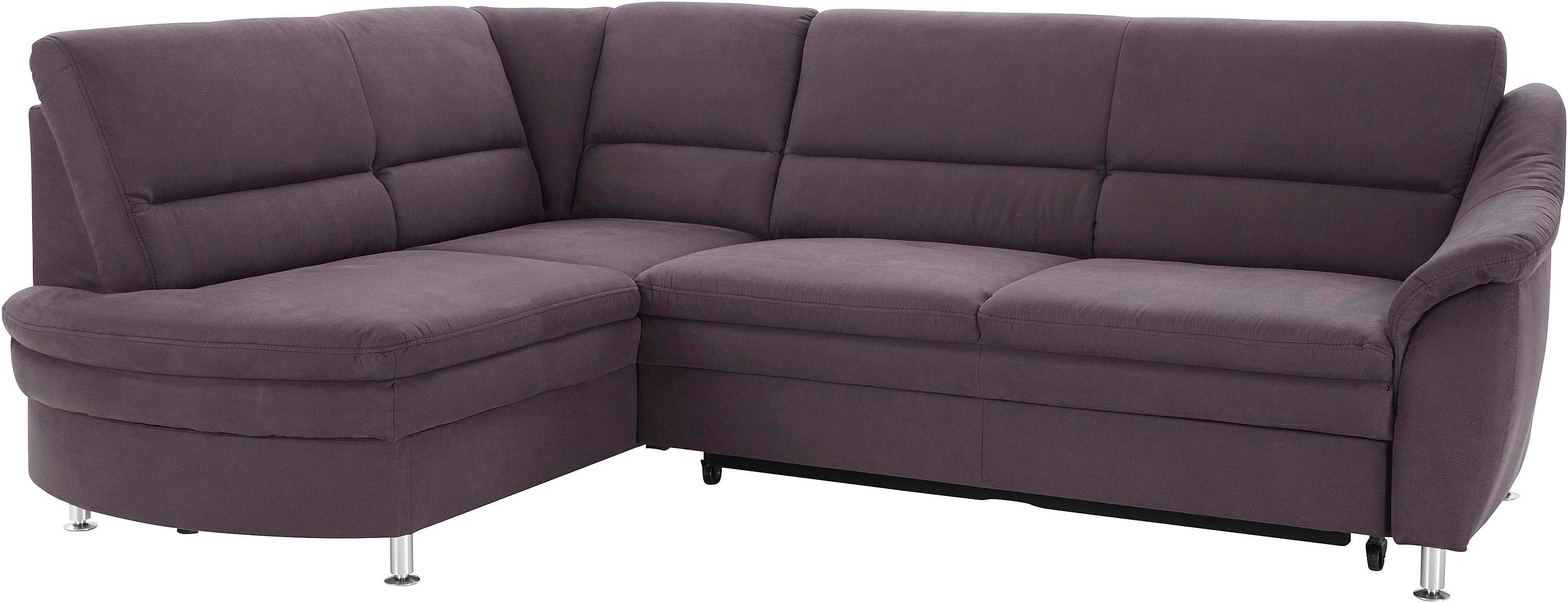 sit&more Ecksofa "Cardoso L-Form" mit Federkern, wahlweise mit Schlaffunktion und Schubkasten