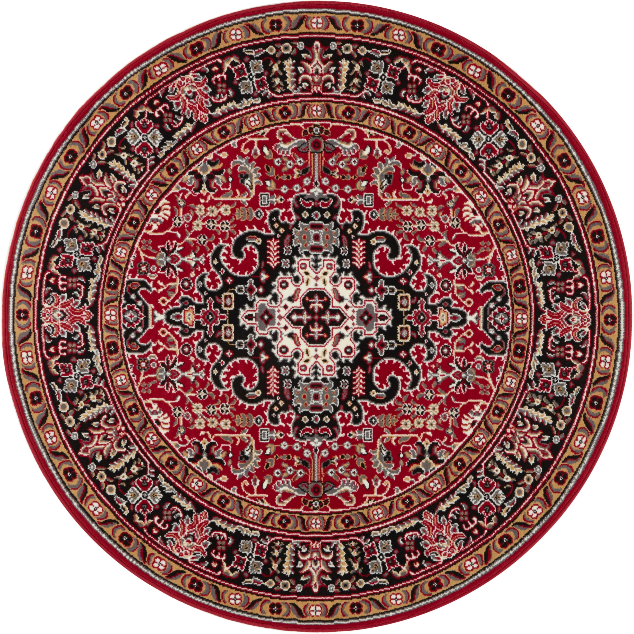 HANSE Home Teppich »Skazar Isfahan«, rund, 9 mm Höhe, Kurzflor, Orient, Teppich, Vintage, Esszimmer, Wohnzimmer, Flur