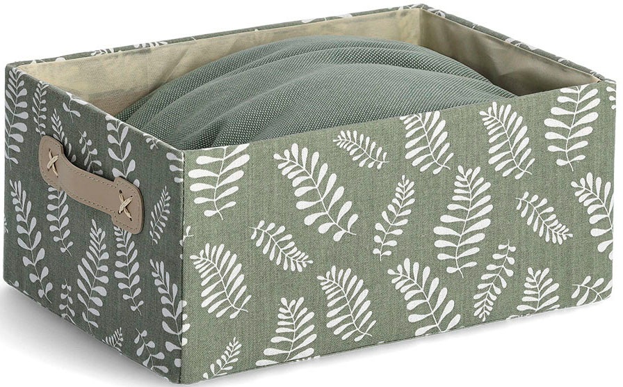 Zeller Present Aufbewahrungsbox "Leaves", (1 St.), Baumwollmix günstig online kaufen