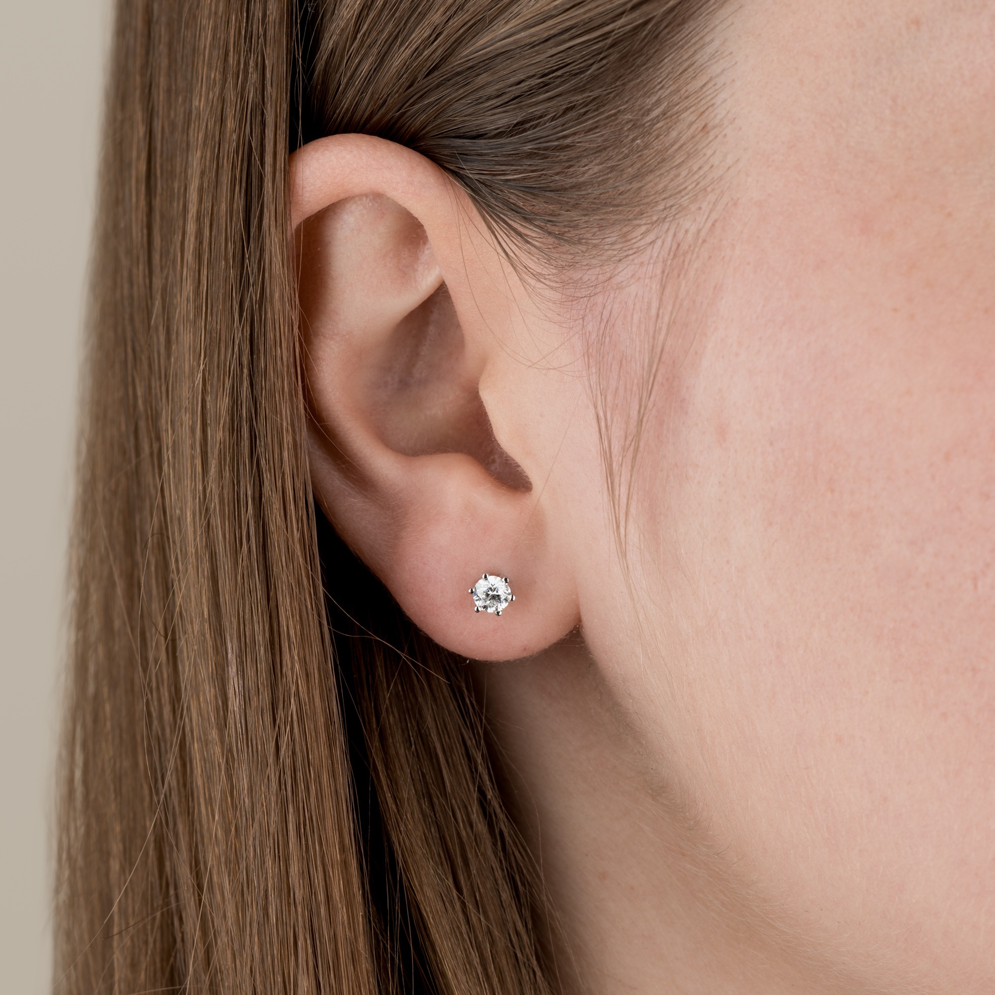 Orolino Paar Ohrstecker »Gold 750 mit 2x Brillant zus. 0,50 ct.«