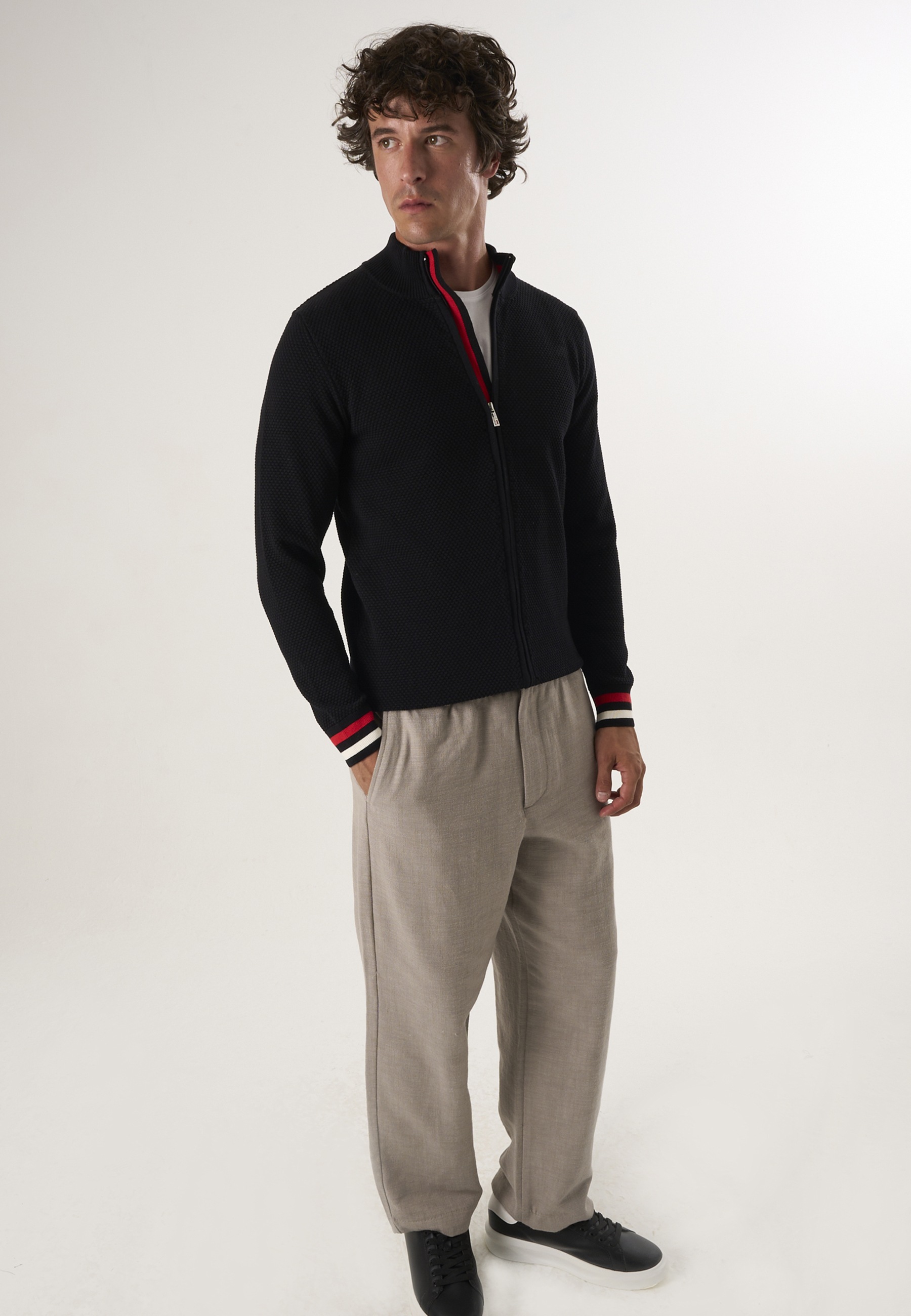 Felix Hardy Strickjacke "Strickjacke mit durchgehendem Reißverschluss" günstig online kaufen