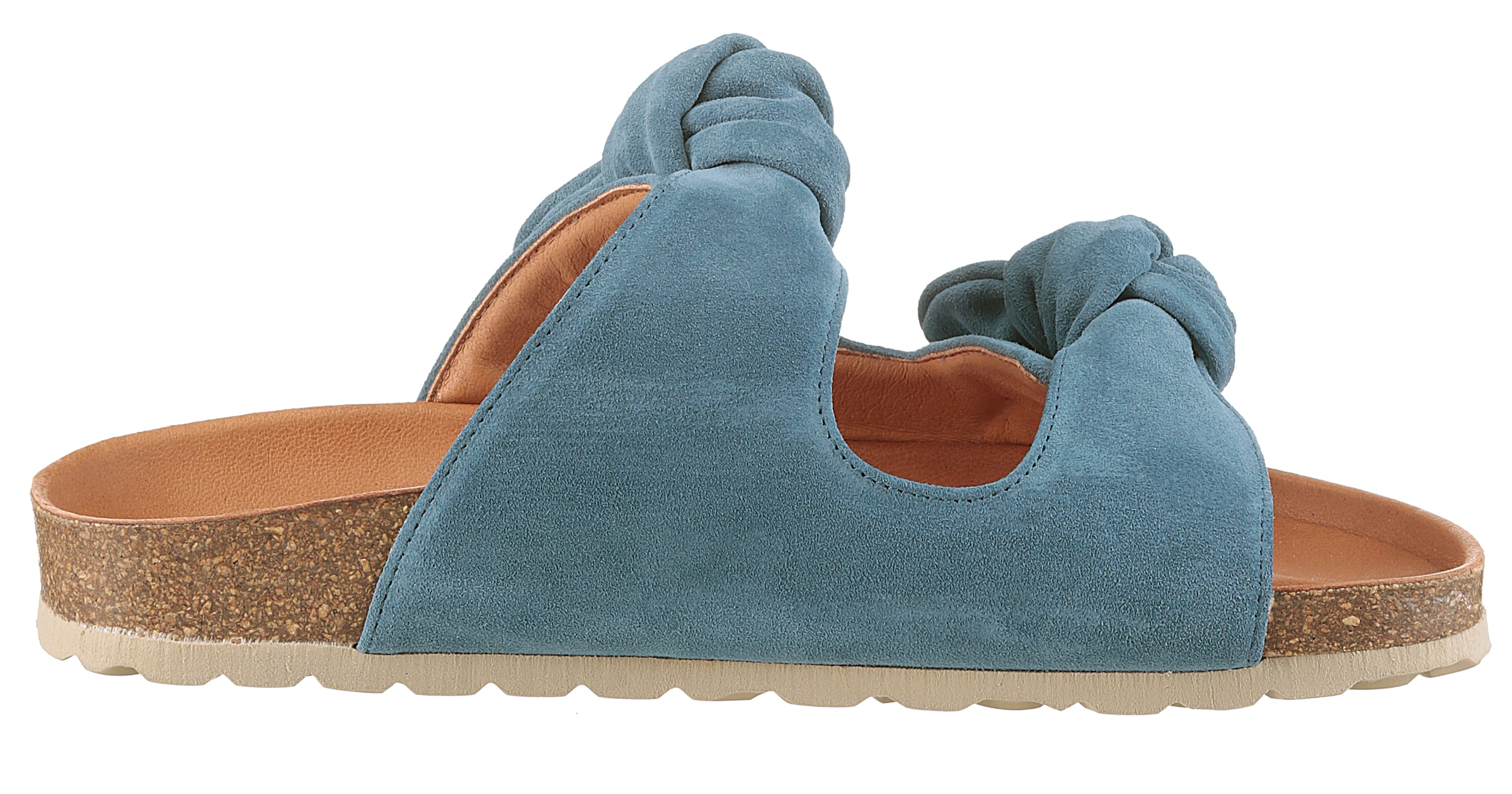 VERBENAS Pantolette »Rain«, Sommerschuh, Schlappen, Strandschuh, Hausschuh mit Softfußbett