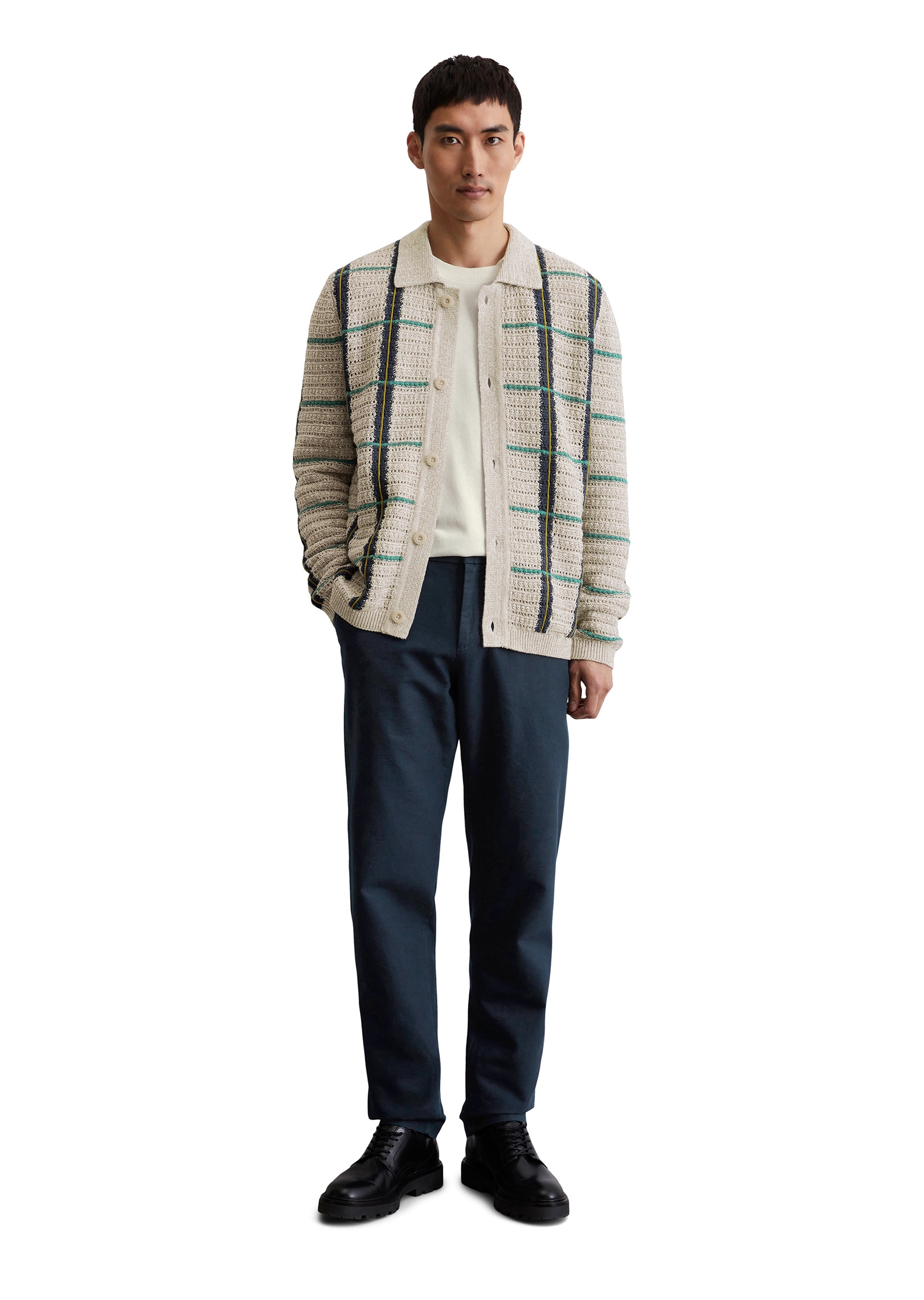 Marc O'Polo Cardigan »aus Bio-Baumwoll-Leinen-Mix«