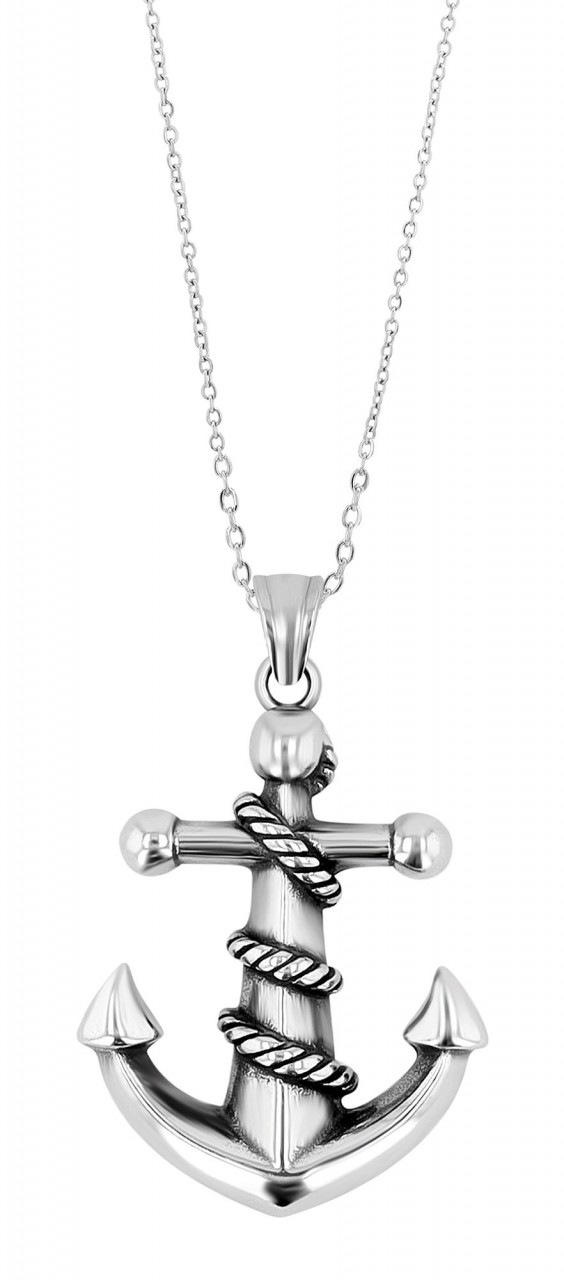 Adelia's Anchor Pendant Silver 2