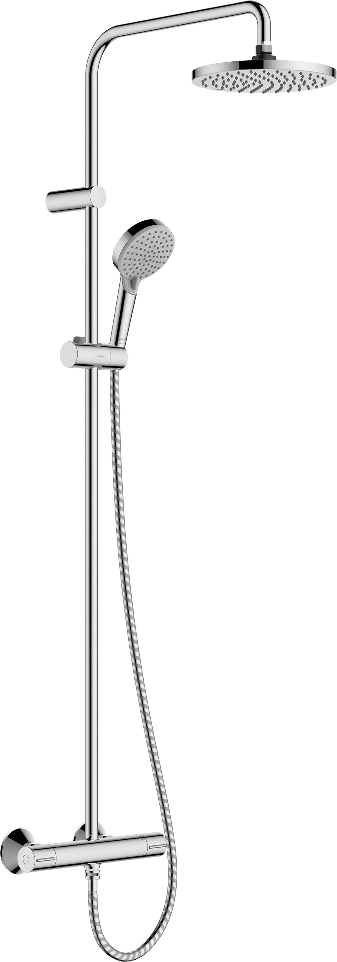 hansgrohe Duschsystem, (Komplett-Set), 20cm, mit Thermostat