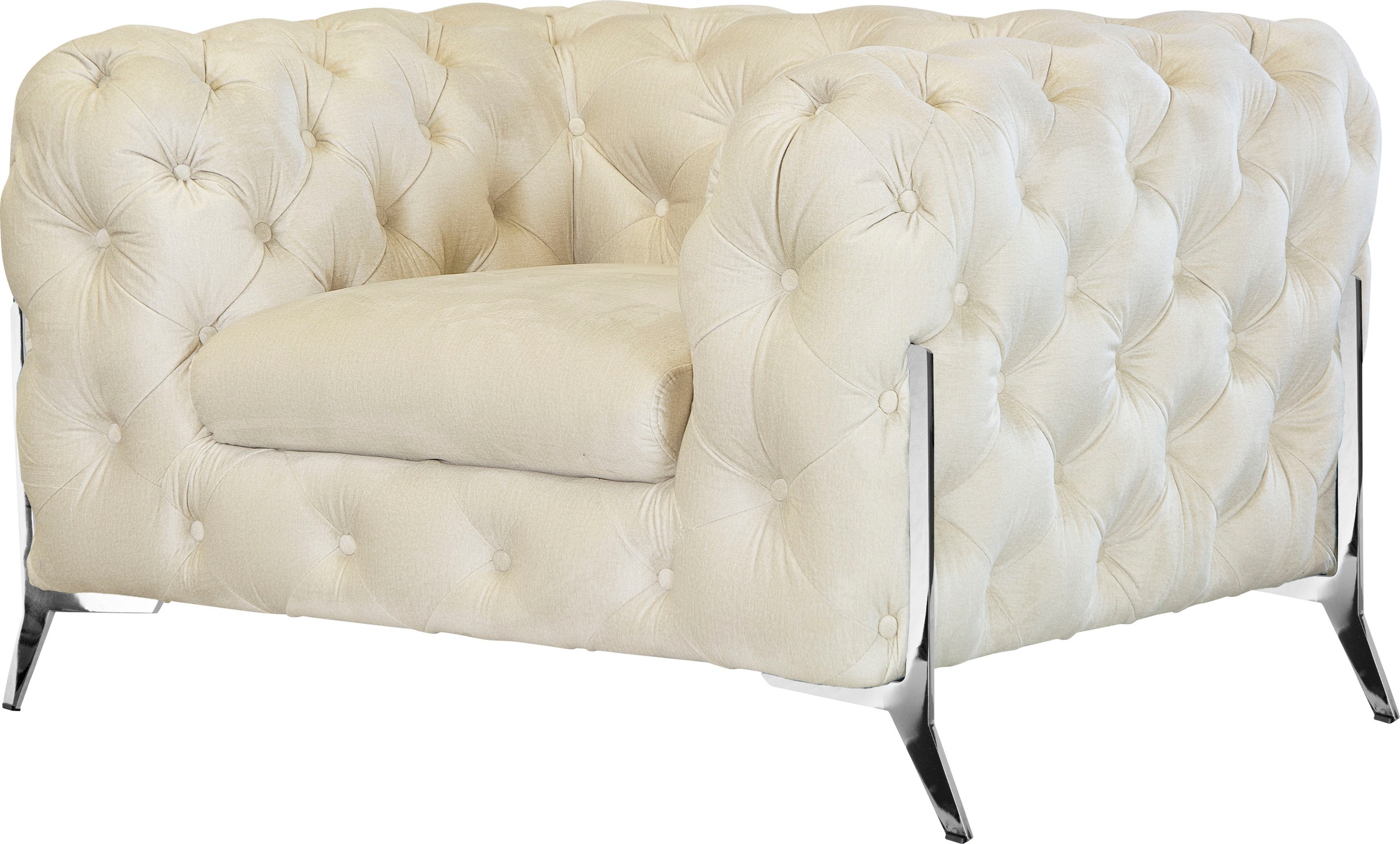 Thumbnail - Leonique Chesterfield-Sessel "Amaury Sessel", aufwändige Knopfheftung, moderne Chesterfield Optik, Fußfarbe wählbar