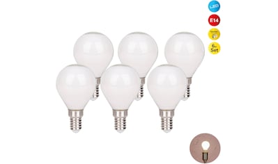 LED-Leuchtmittel »Daffy«, E14, 6 St., Warmweiß