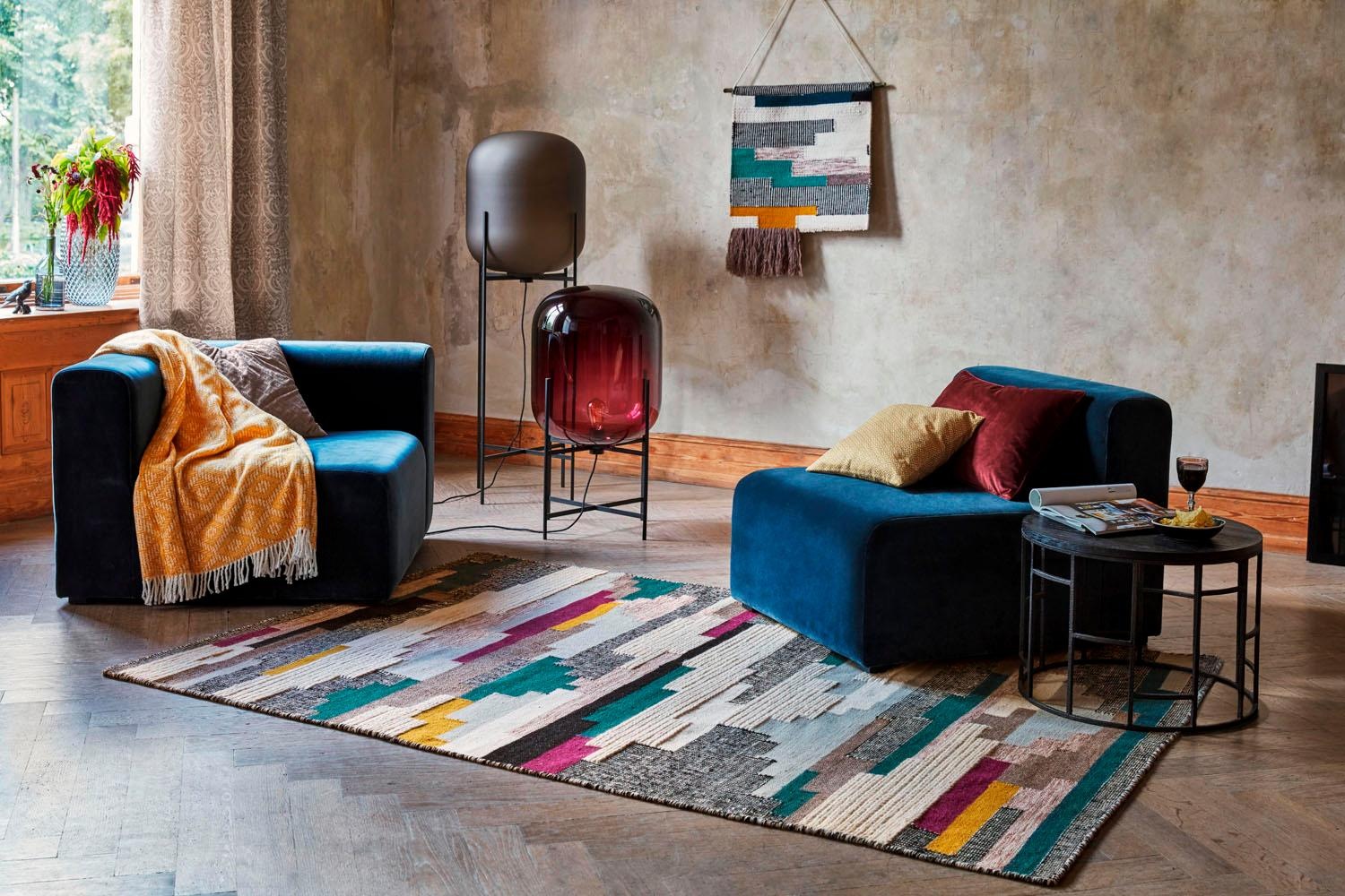 Esprit Wollteppich »Natham Kelim ESP-6012«, rechteckig, 8 mm Höhe, reine Wolle, Wohnzimmer