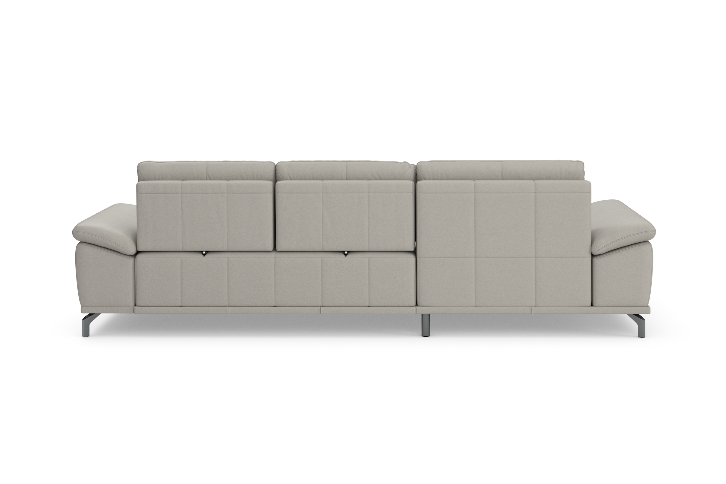 Places of Style Ecksofa Costello, mit Sitztiefenverstellung und Armlehnfunktion, incl. 3 Nierenkissen