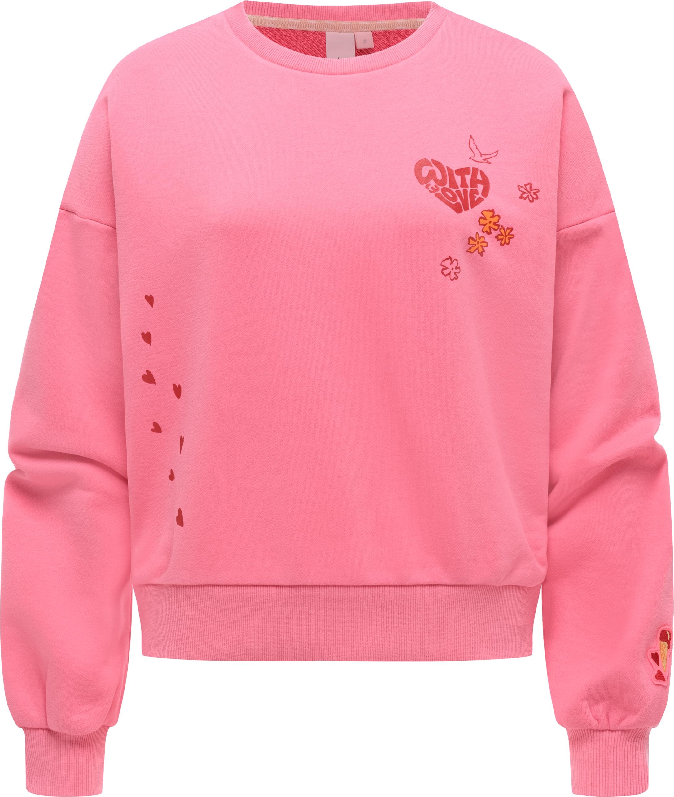 Ragwear Sweater "Wuss PP", lässiges oversized Damen Sweatshirt mit Print