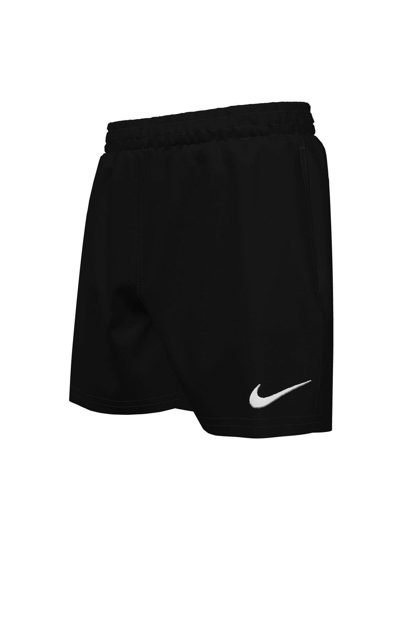 Badeshorts NIKE "4" VOLLEY SHORT", Jungen, Gr. XL, N-Gr, schwarz, Web, Obermaterial: 100% Polyester, Badehosen Badeshorts, mit integrierter Mesh-Innenhose, mit seitlichen Taschen