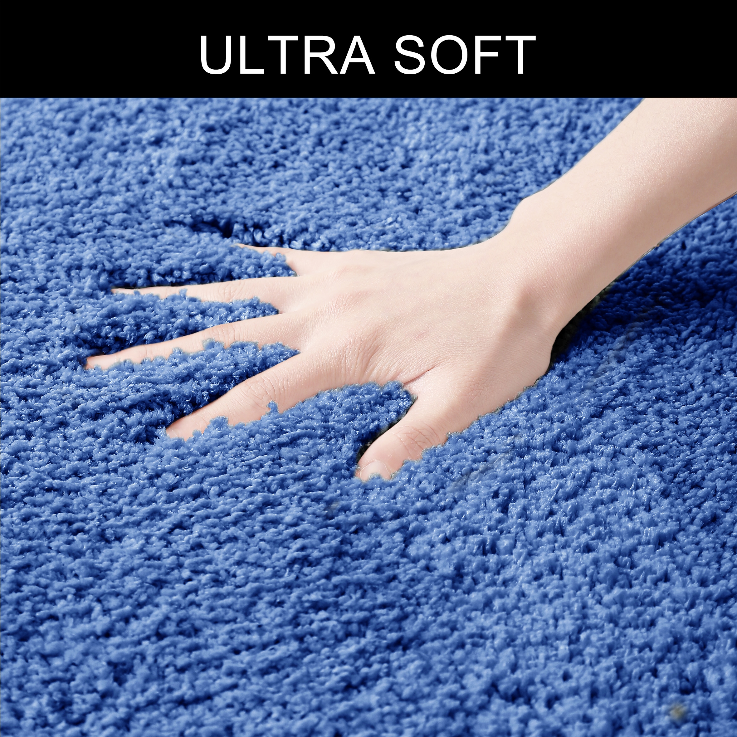 my home Badematte »Inga, Badezimmer Teppich, Badvorleger«, rutschhemmend beschichtet, schnell trocknend-strapazierfähig-fußbodenheizungsgeeignet, Badteppich, unifarben, weich, als halbrund und rechteckig erhältlich