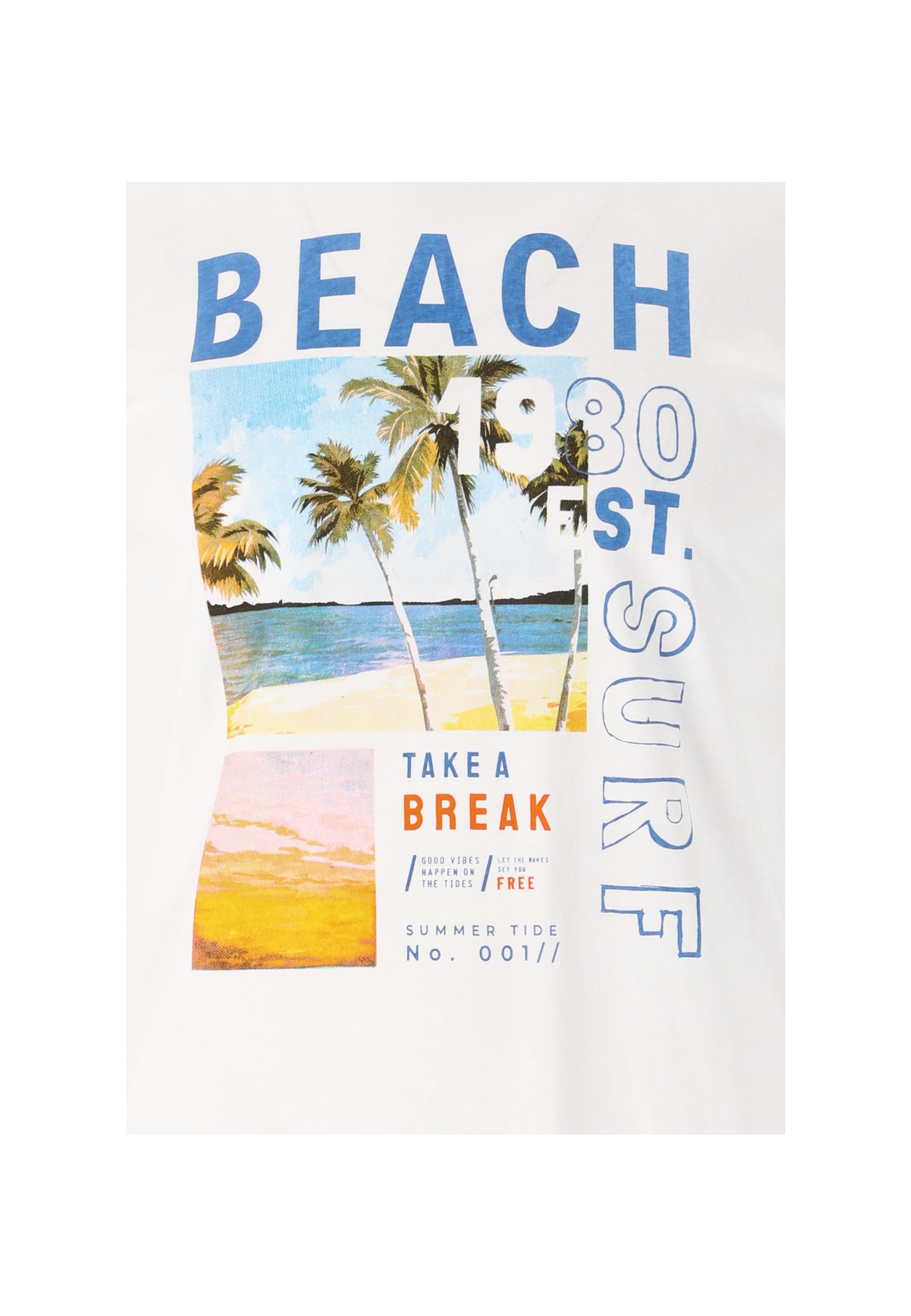 CRUZ T-Shirt »Thomsson«, im sommerlichen Design