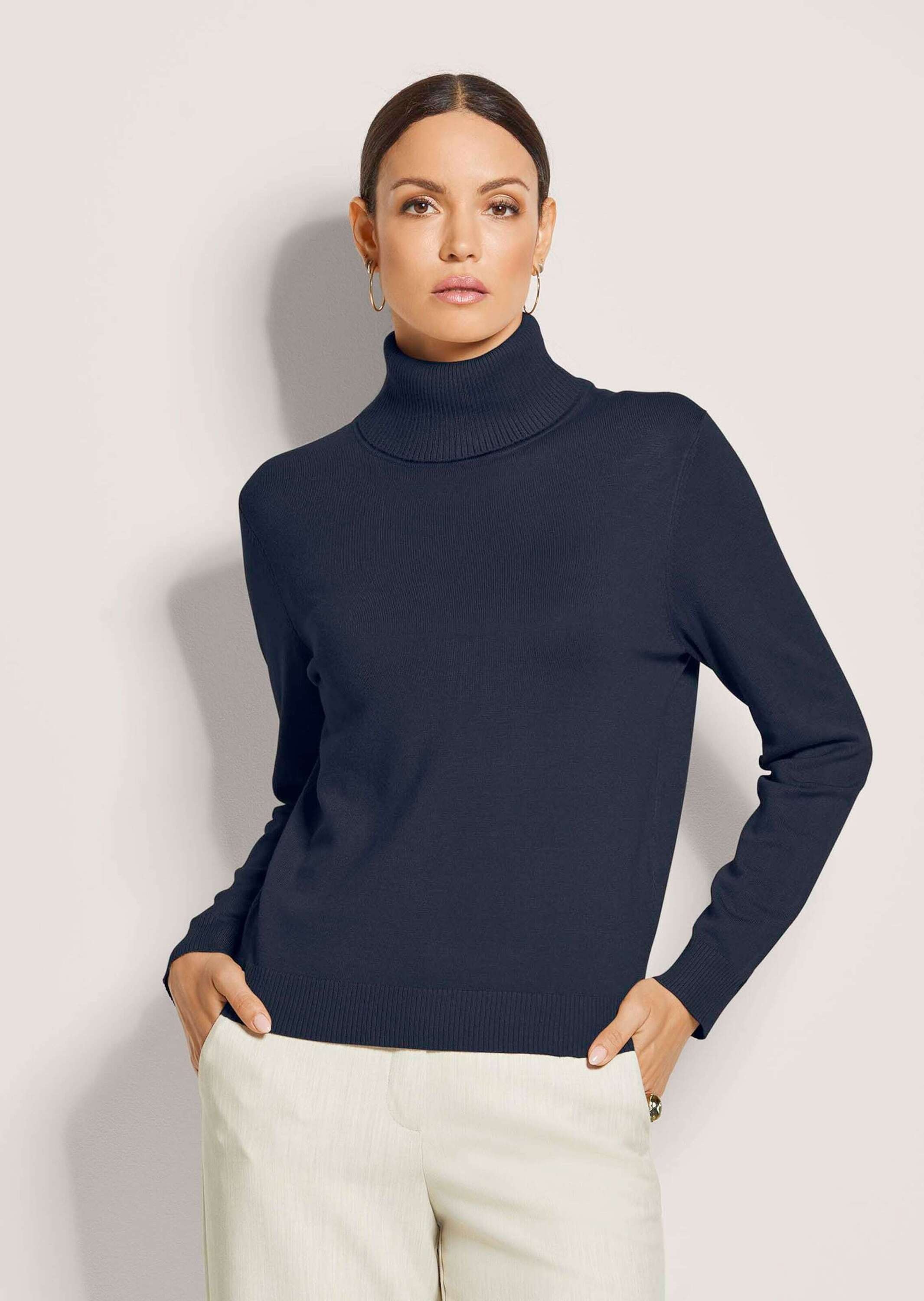 MADELEINE »Strickpullover Schmaler Feinstrickpullover« Feinstrick