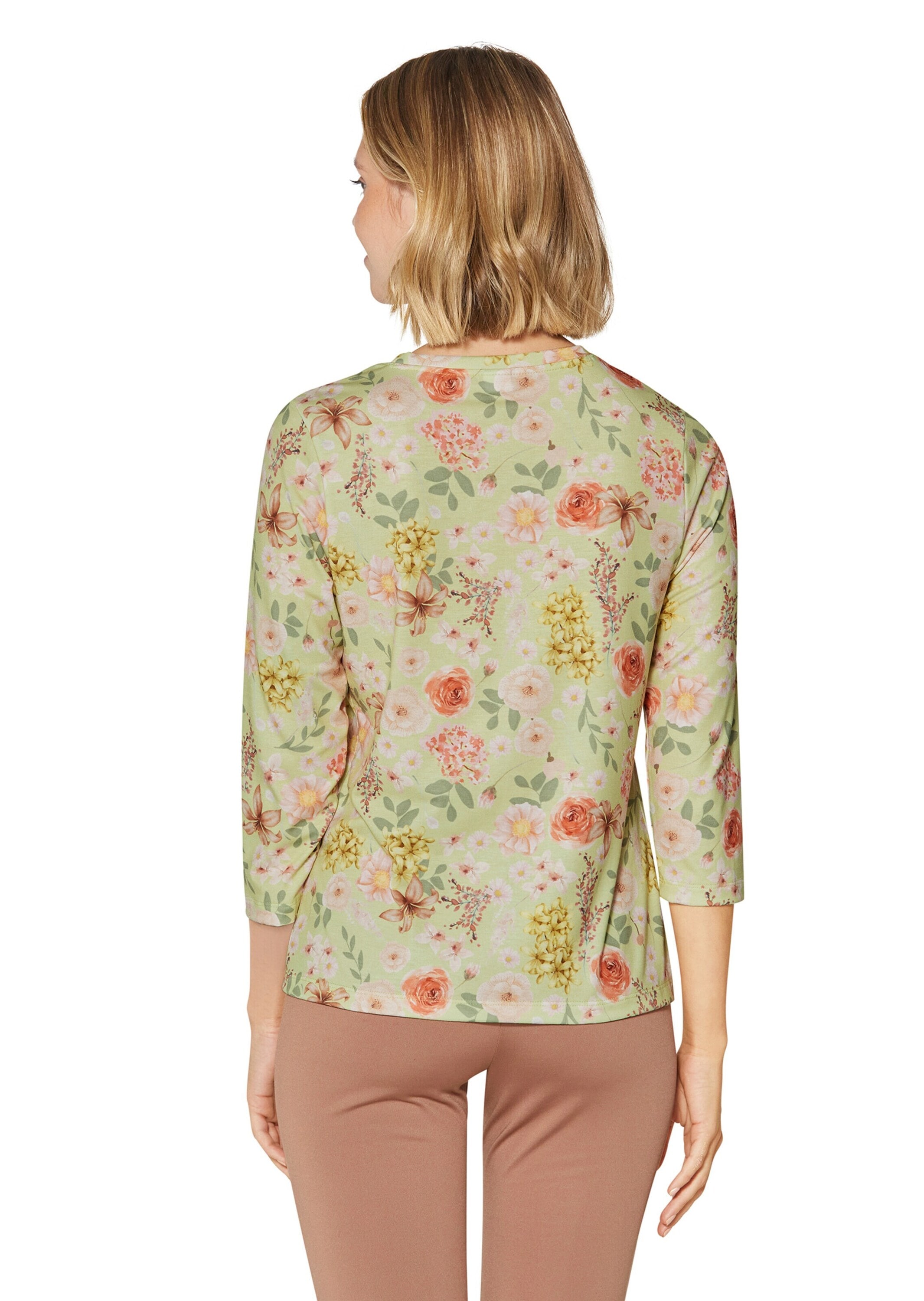 MADELEINE Kurzarmshirt »Shirt Shirt mit floralem Print und 3/4-Arm«