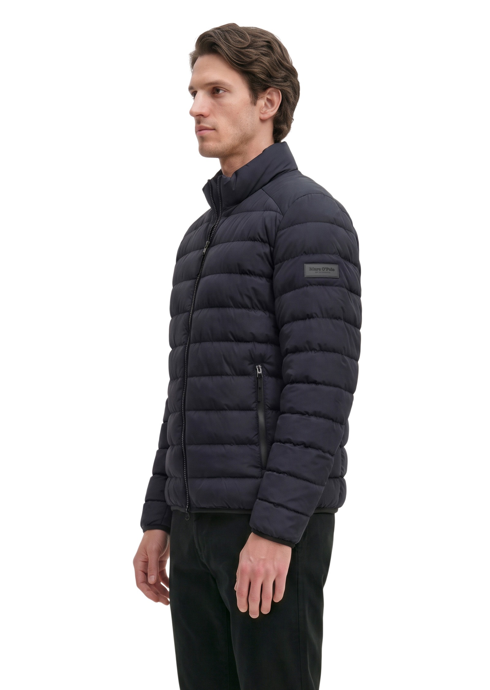 Marc O'Polo Outdoorjacke »aus recycelter Qualität« ohne Kapuze