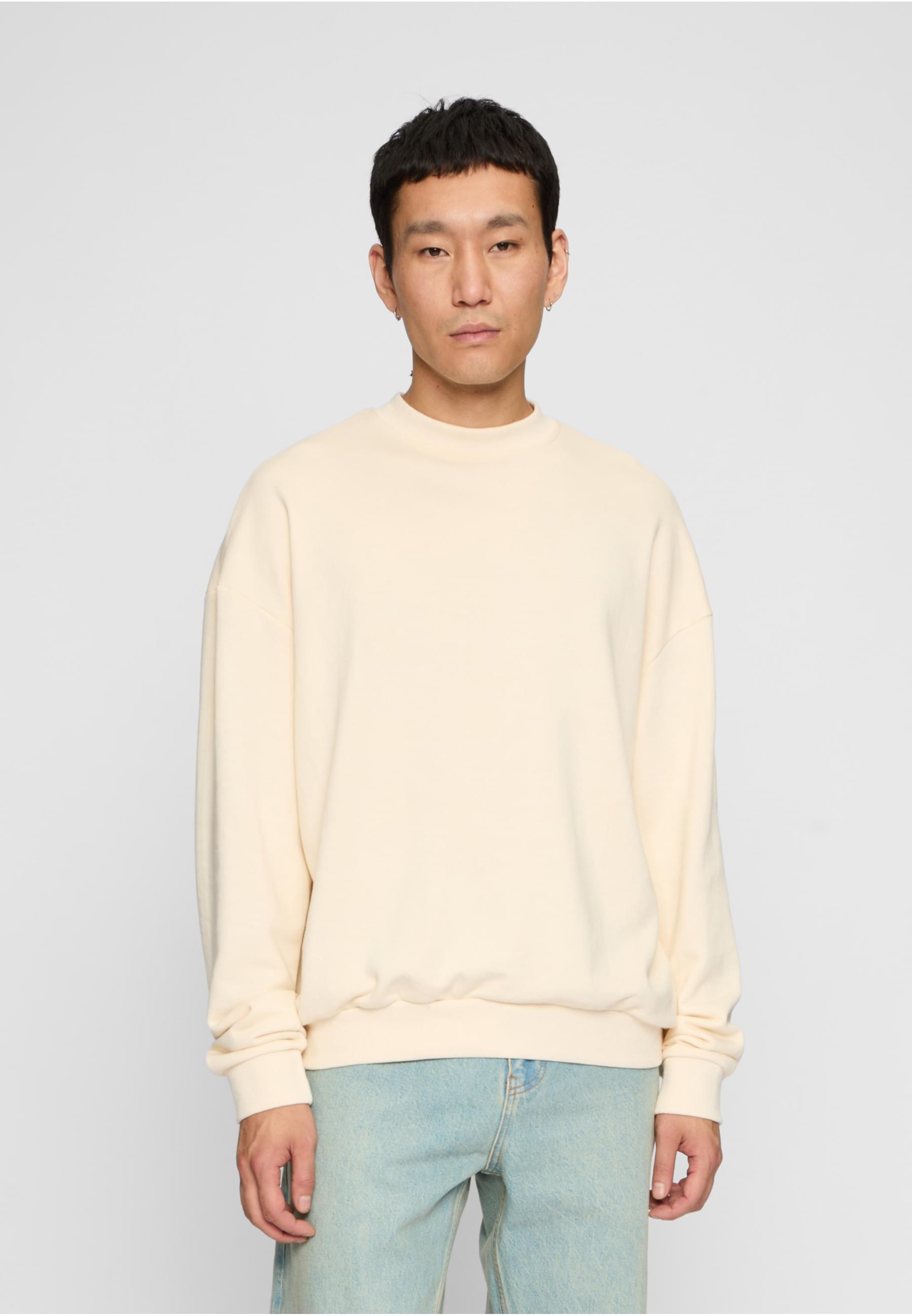 URBAN CLASSICS Rundhalspullover »Urban Classics Light Terry Crew«, (1 tlg.)