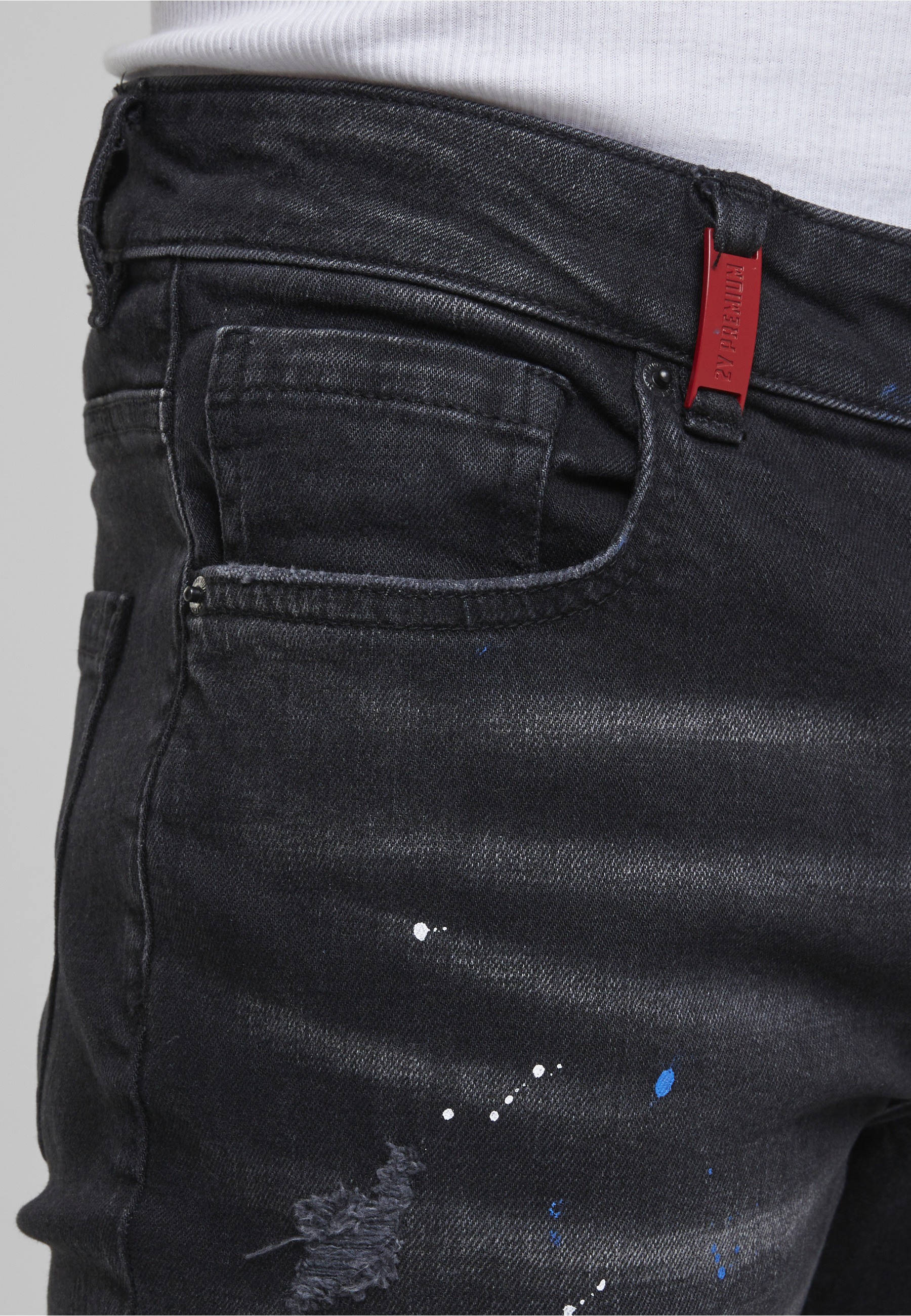 2Y Premium Bequeme Jeans »2Y Premium 2Y LEONARDO RIPPED SLIM FIT JEANS«