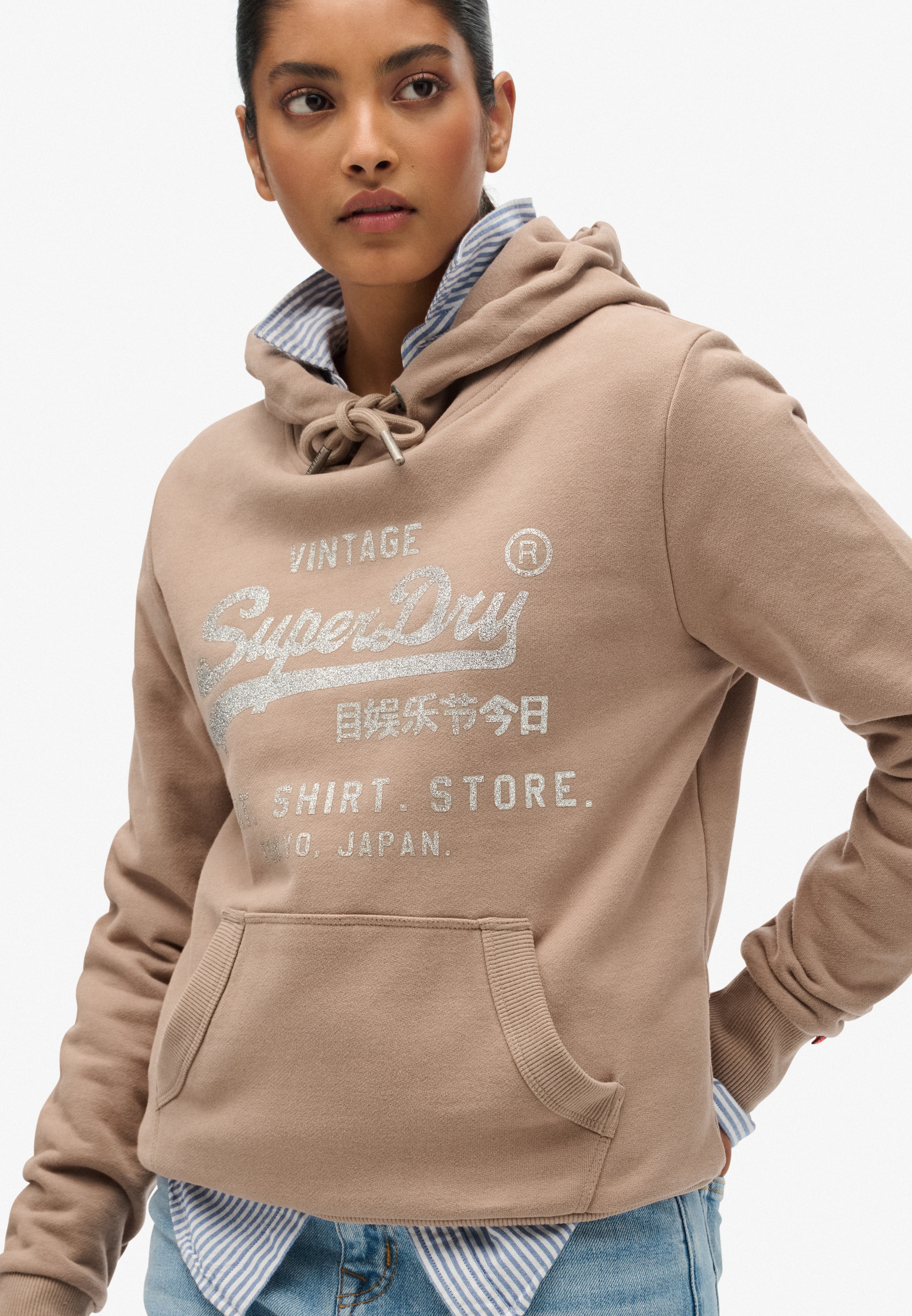 Superdry Kapuzensweatshirt »EMBELLISHED VL RELAXED HOOD«