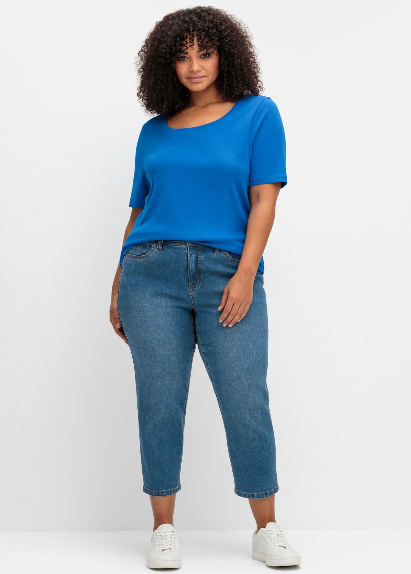 Sheego Kurzarmshirt "T-Shirt" 1 Stk. günstig online kaufen