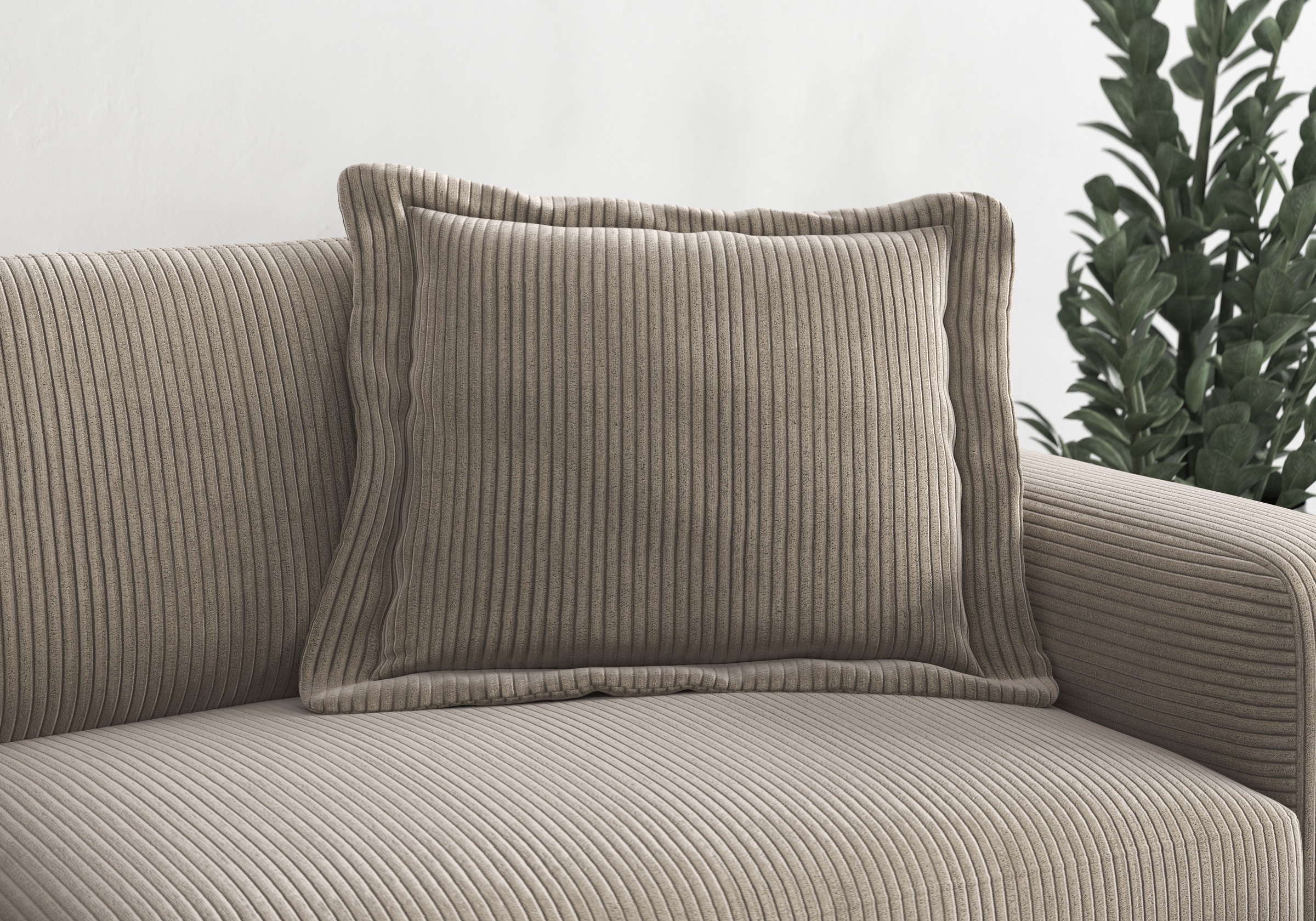 TRENDMANUFAKTUR Sofakissen »Bourbon«, modernes Flatkissen 70x70 cm, in trendigem Cord erhältlich, universal