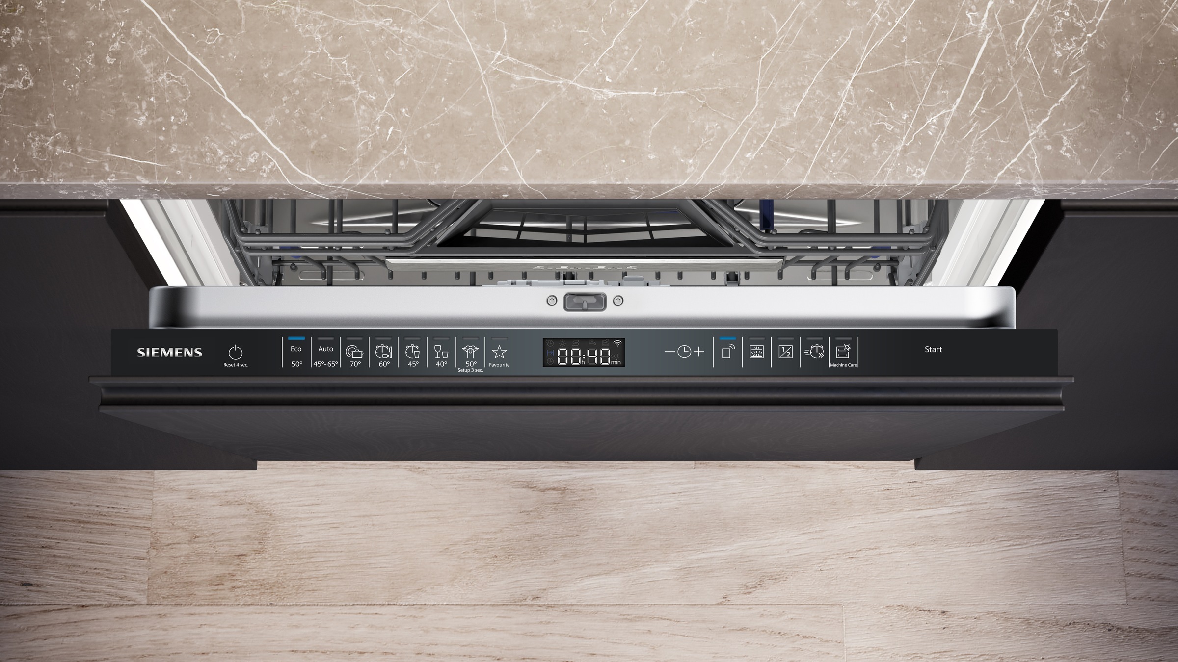 SIEMENS vollintegrierbarer Geschirrspüler XXL, iQ500 »SX65EX12CE«, 14 Maßgedecke, Made in Germany