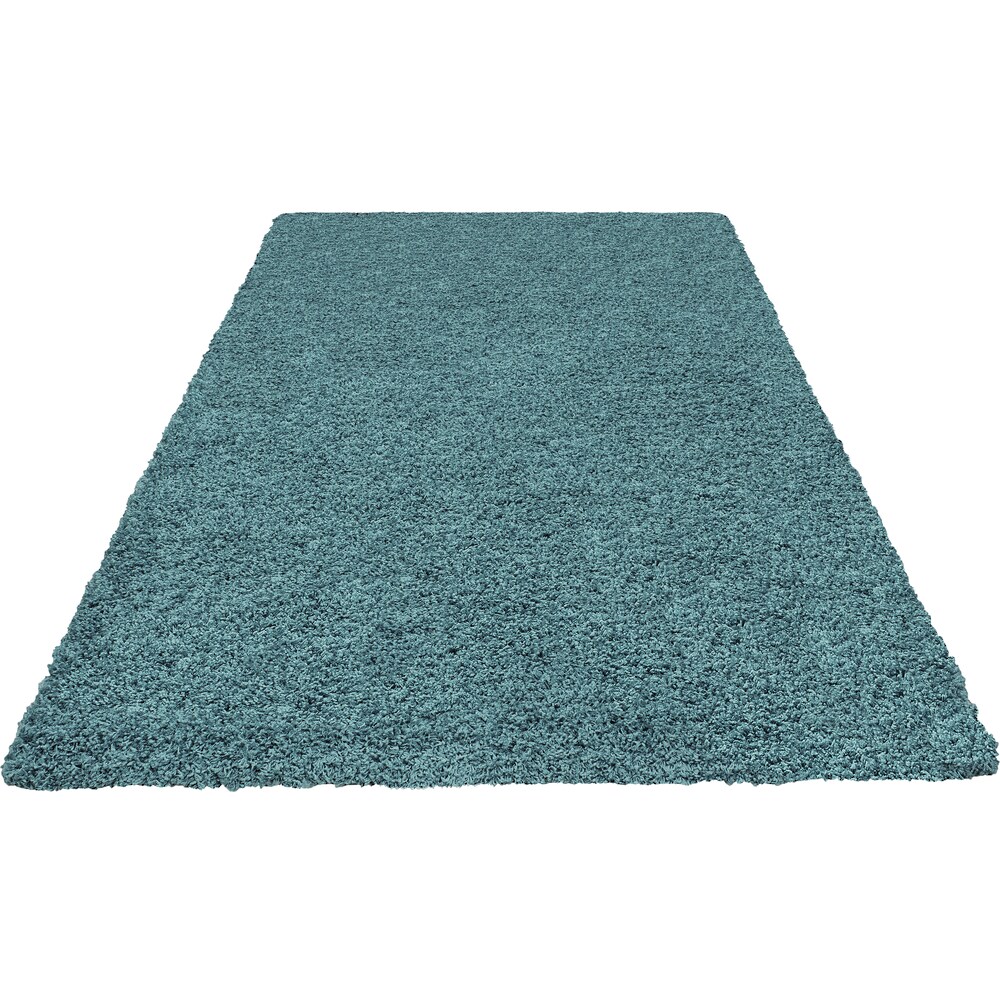 Hochflor-Teppich »Viva«, rechteckig, Uni Farben, einfarbig, besonders weich und kuschelig