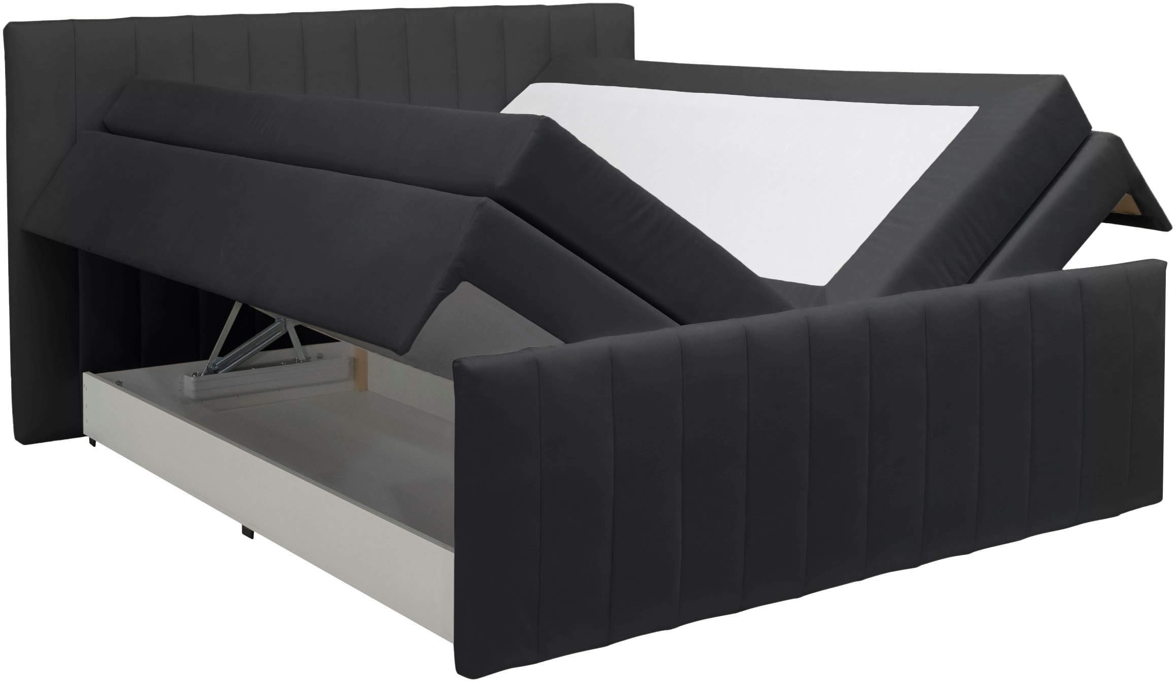 INOSIGN Boxspringbett »Effy inkl. Bettkasten und Topper, erhältlich in der Breite 180x200cm«, wahlweise in H3 oder H4 wählbar