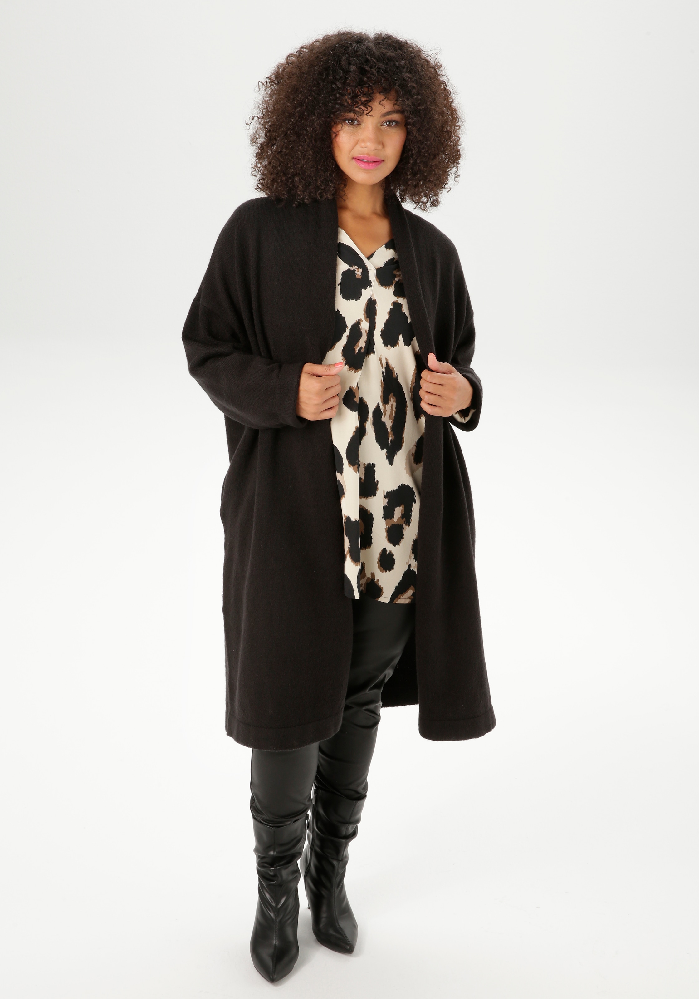 Aniston PLUS Strickjacke, in kuscheliger Qualität - NEUE KOLLEKTION günstig online kaufen