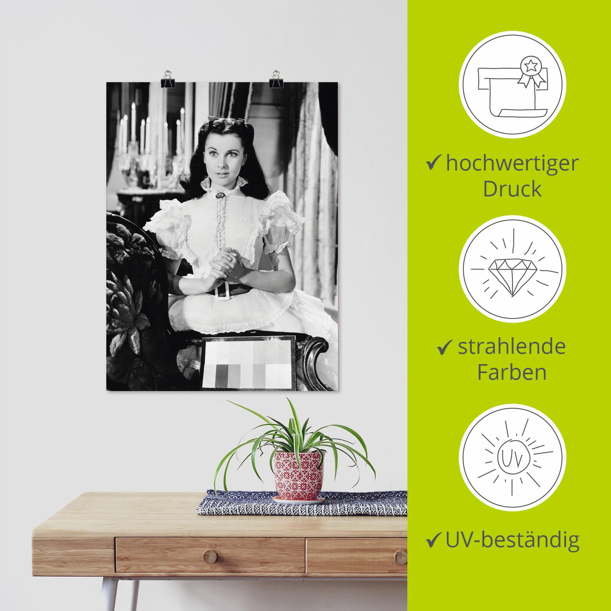 Artland Poster »Vom Winde verweht 1939 II«, Film, (1 St.), als Alubild, Leinwandbild, Wandaufkleber oder Poster in versch. Größen