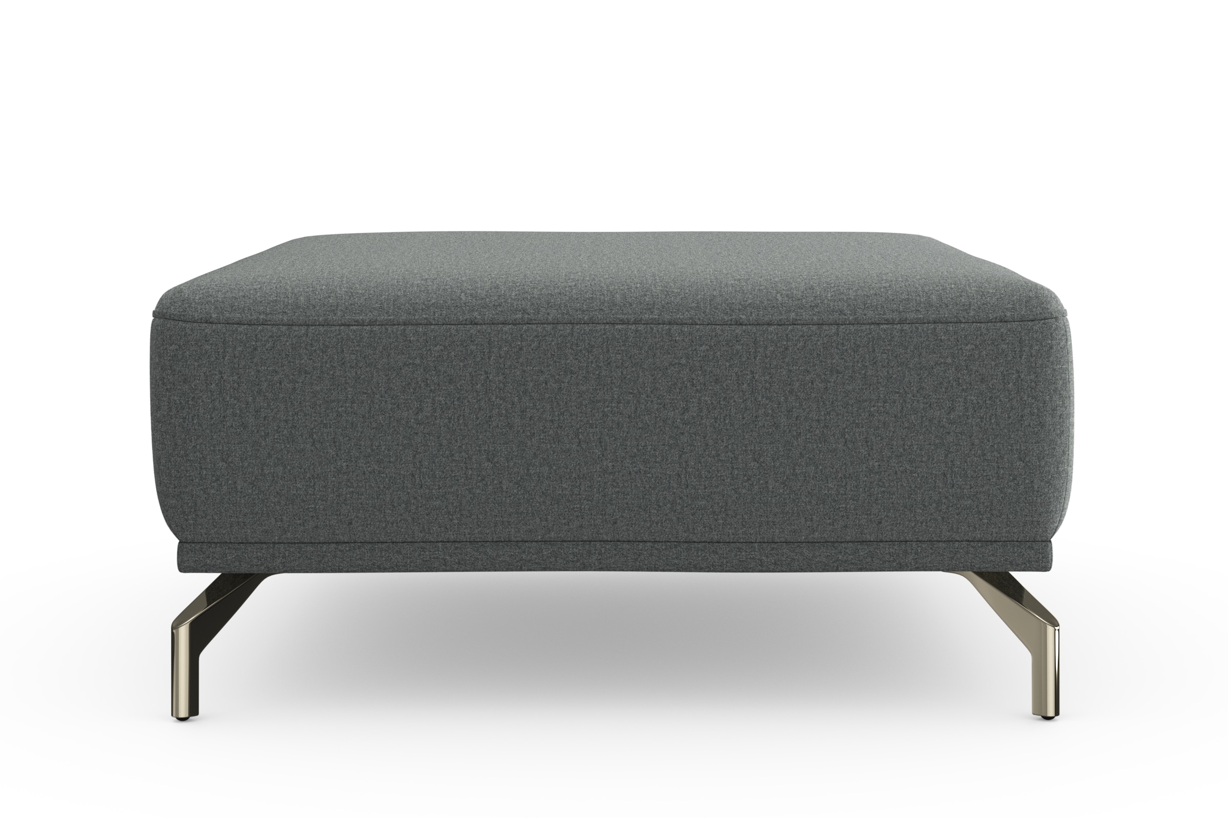 sit&more Hocker »Bailando«, mit Federkern und satinierten Nickelfüßen