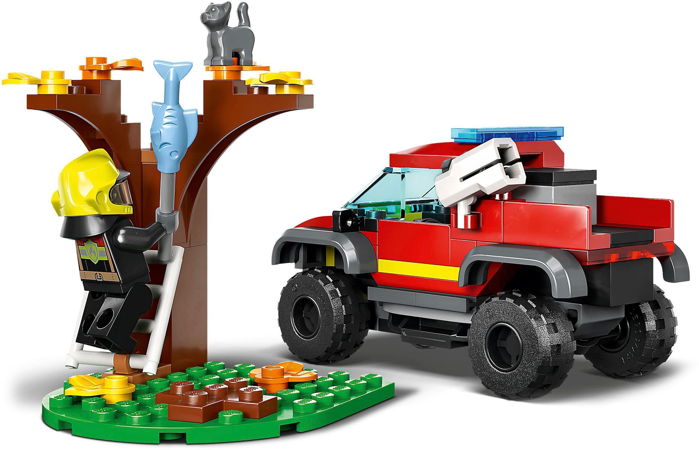 LEGO® Konstruktionsspielsteine »Feuerwehr-Pickup (60393), LEGO® City«, (97 St.), Made in Europe