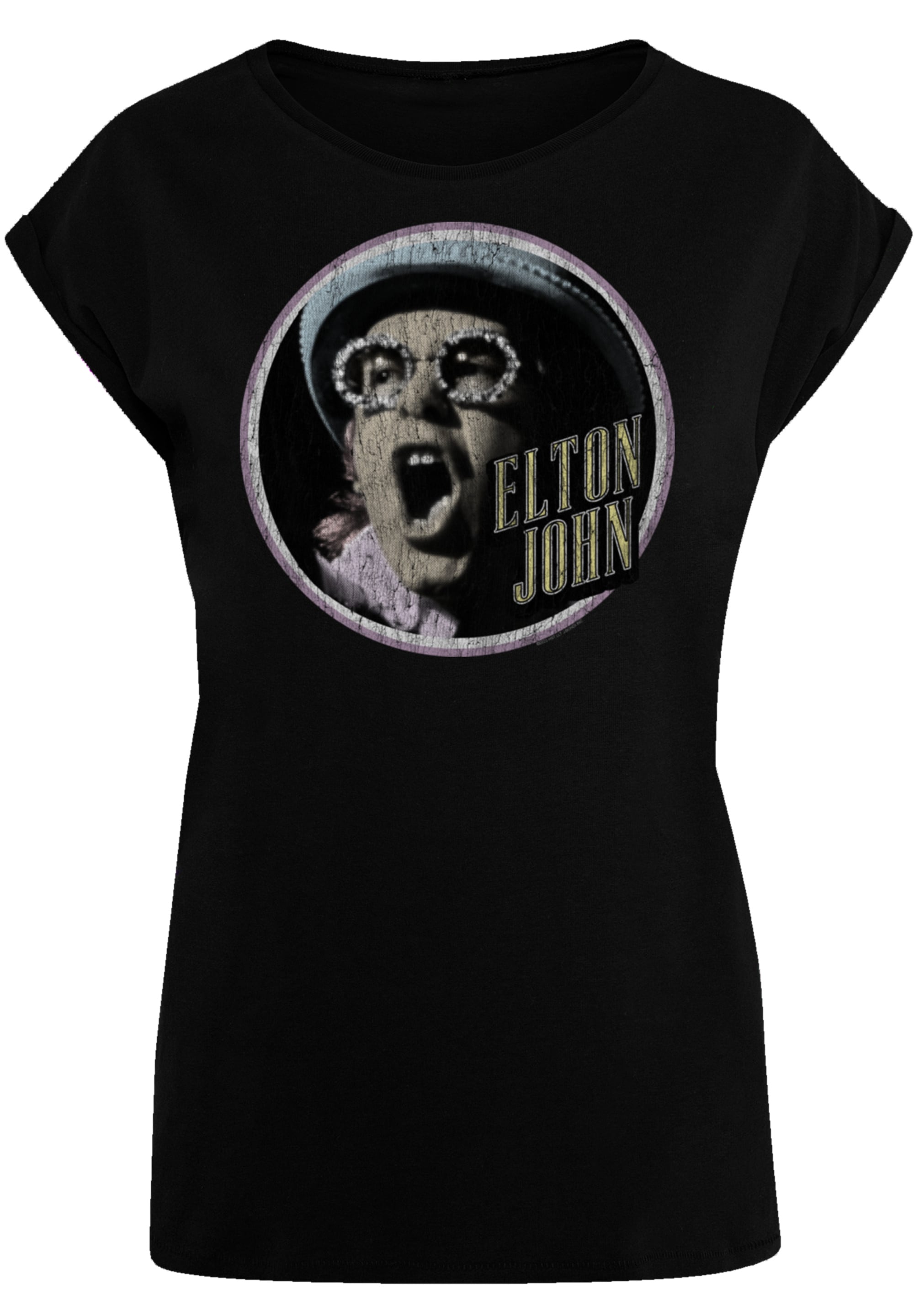 F4NT4STIC T-Shirt »Elton John Vintage Circle« Premium Qualität