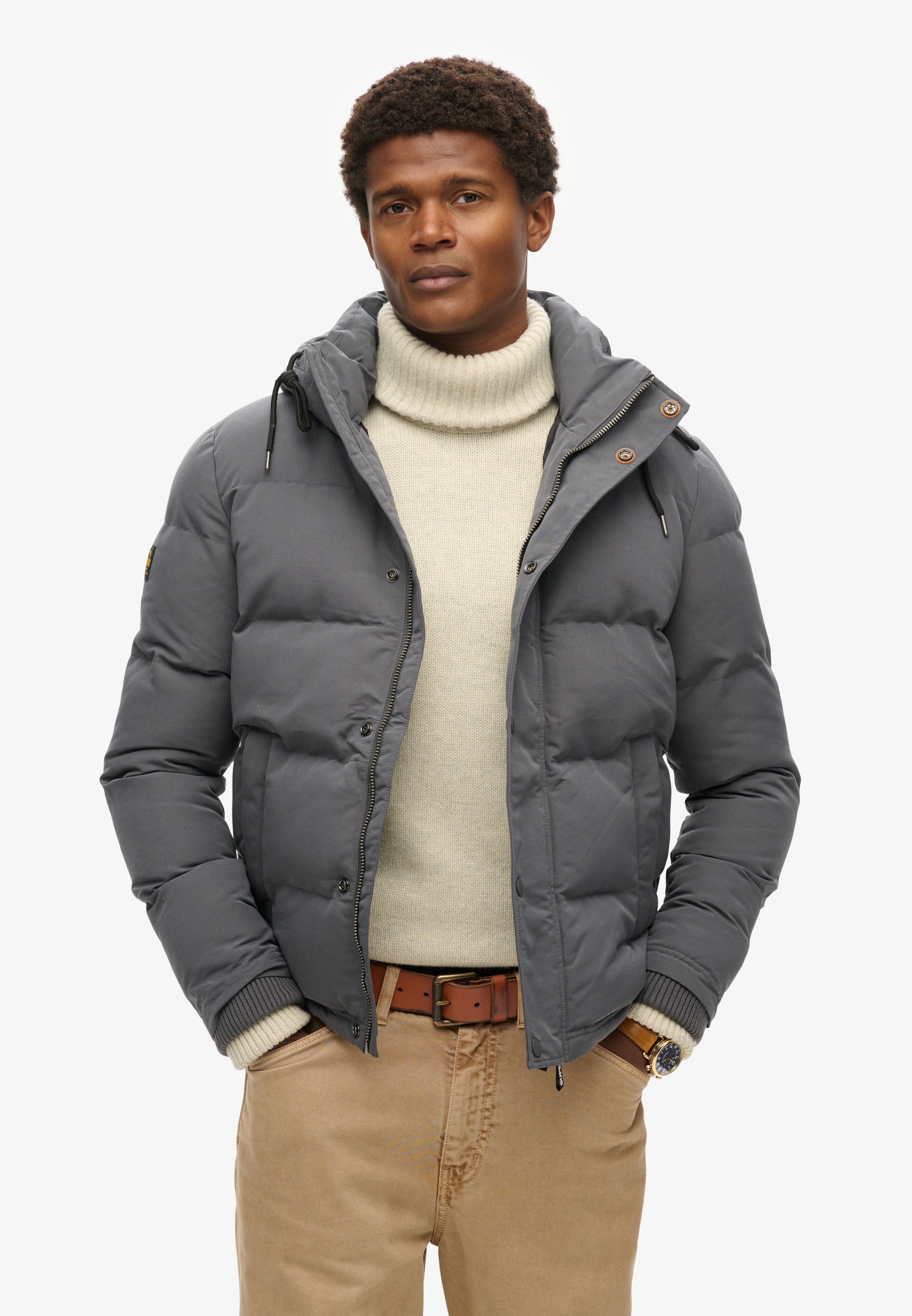 Superdry Steppjacke "Everest Hooded Puffer Jacket" mit Kapuze günstig online kaufen
