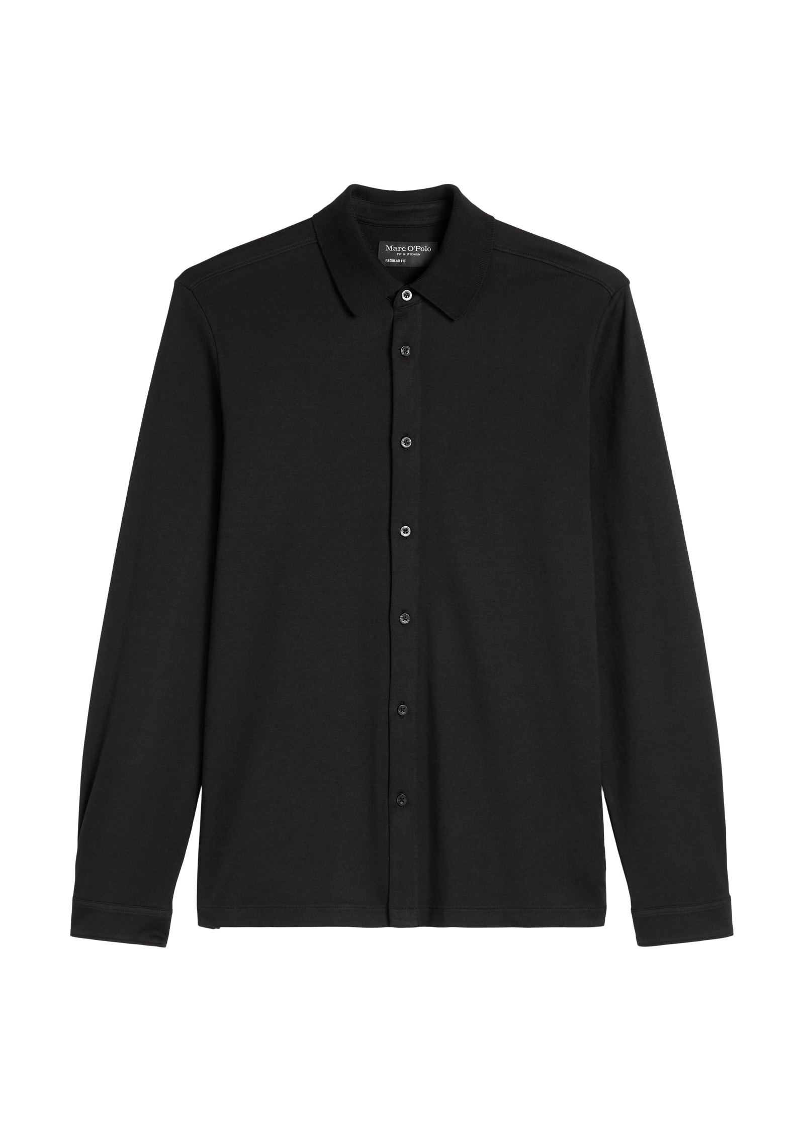 Marc O'Polo Langarm-Poloshirt »aus weichem Heavy Jersey«