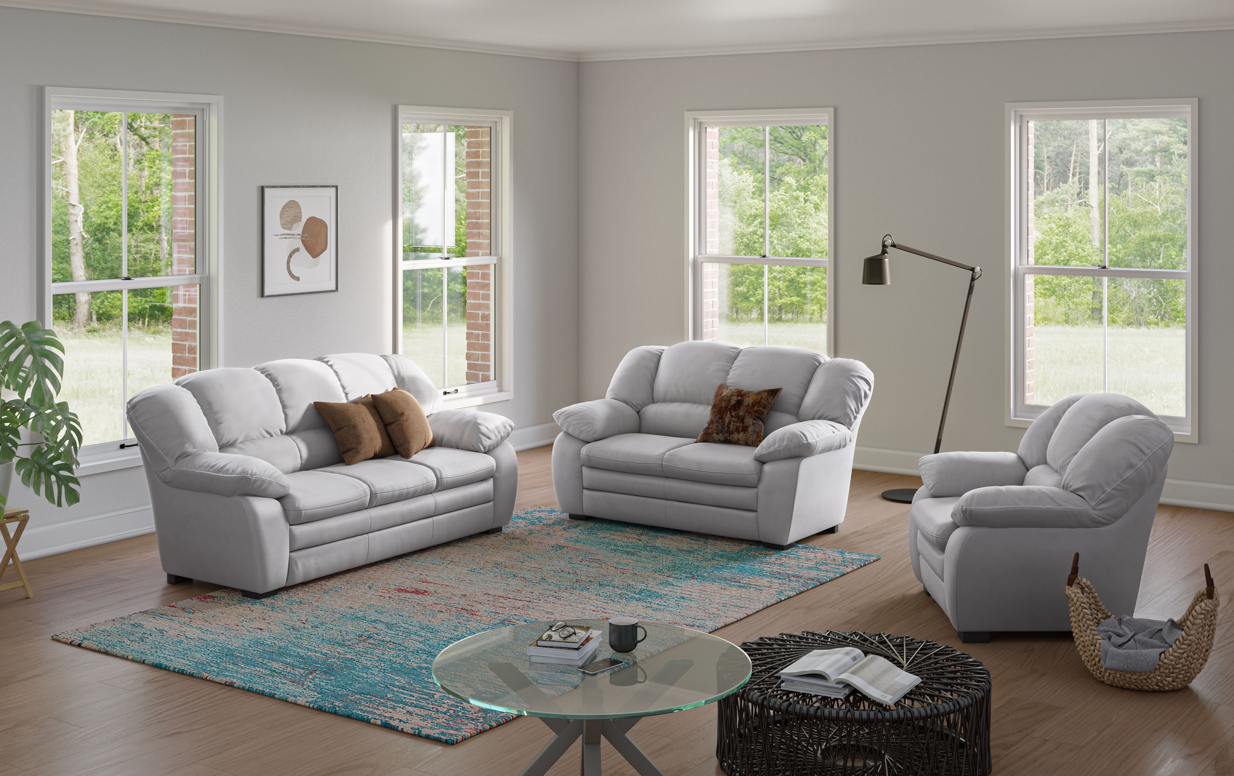 COTTA Polstergarnitur "Casino, Sofa Set, 3-2-1 Sitzer, Wohnzimmer Garnitur" günstig online kaufen