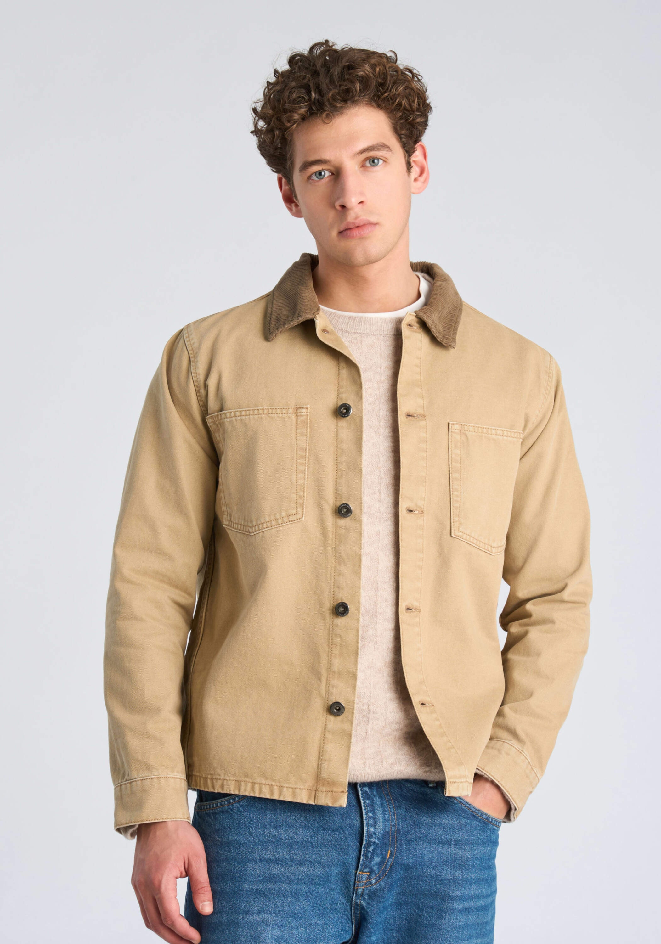 LINDBERGH Outdoorhemd »Hemdjacke Modern Fit, Cropped«