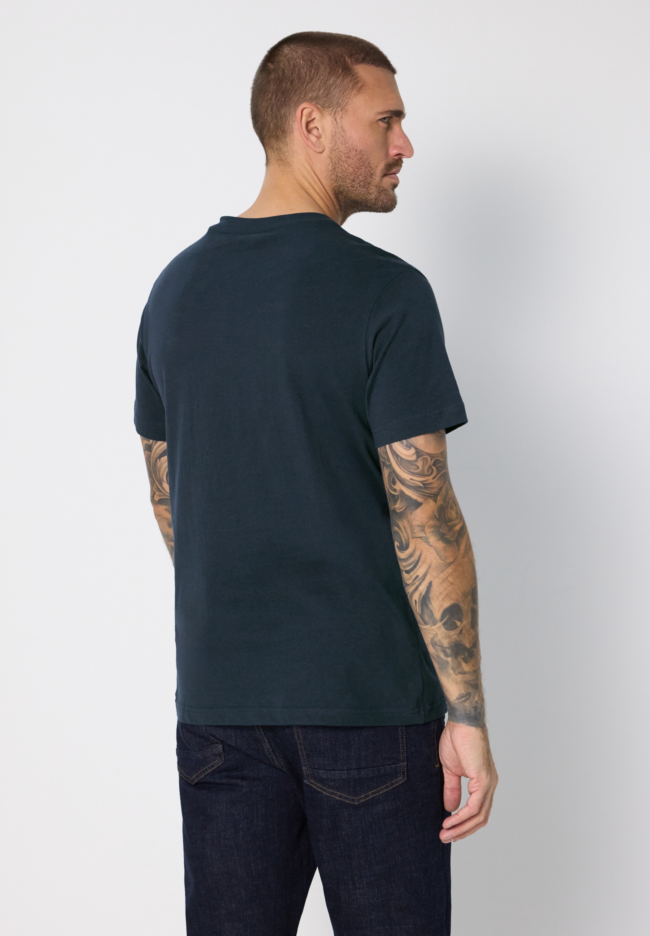 STREET ONE MEN T-Shirt aus reiner Baumwolle