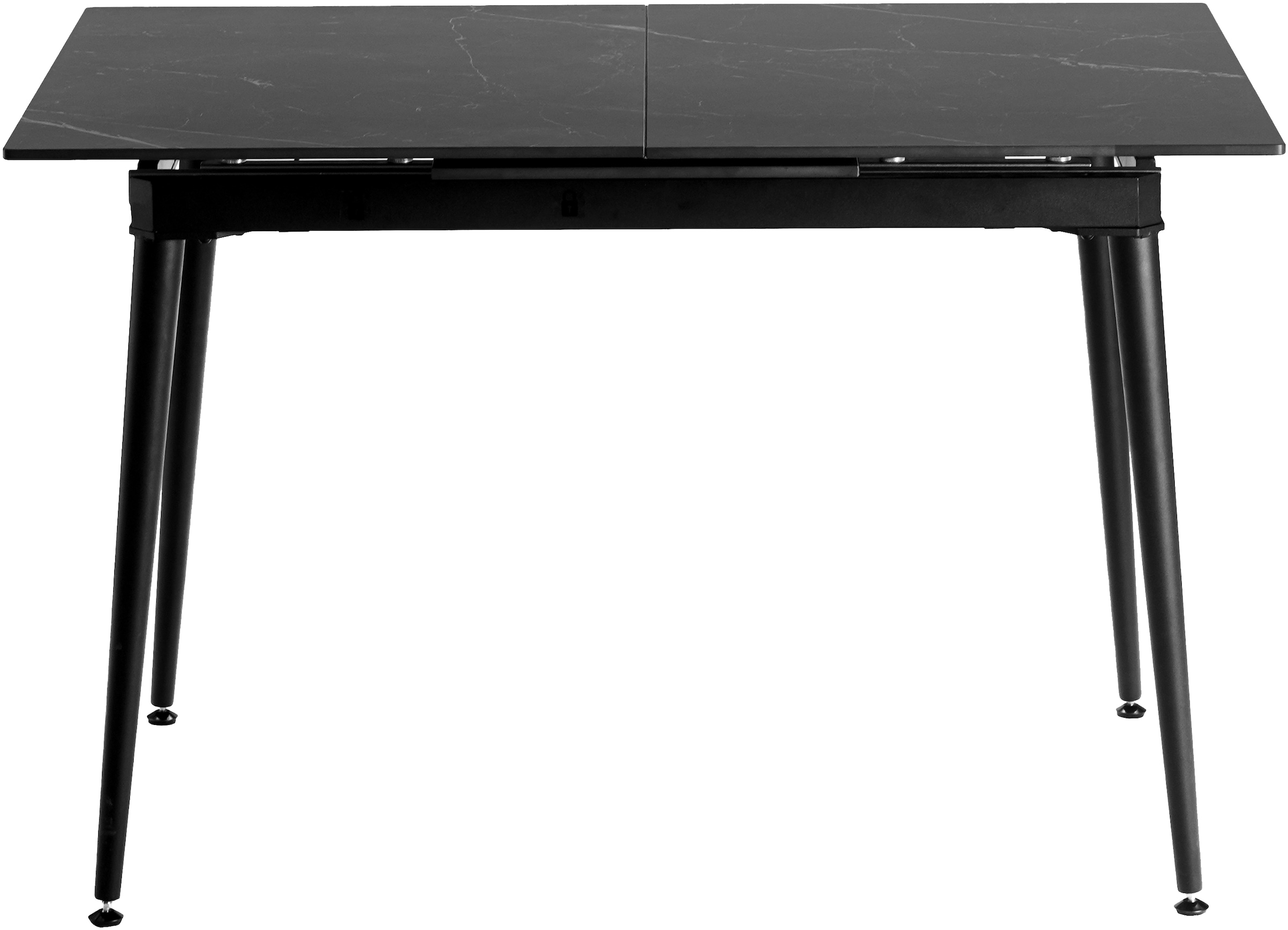Home affaire Essgruppe »Melwine Keramiktisch Freischwinger«, (Set, 5 tlg.), Tisch ausziehbar 120-160 cm Esszimmer Tischgruppe