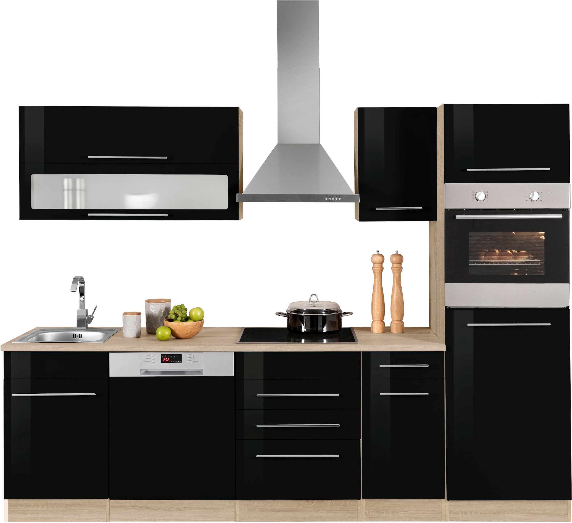 KOCHSTATION Küchenzeile "KS-Eton", mit E-Geräten, Breite 270 cm günstig online kaufen