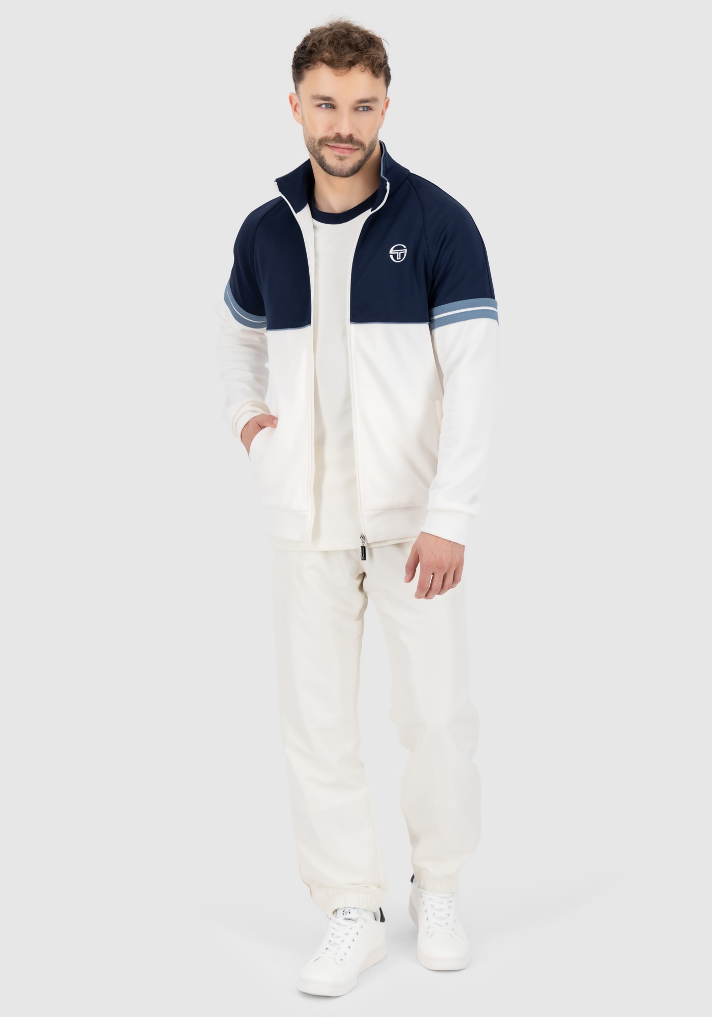 Sergio Tacchini Trainingsjacke »ORION TRACK TOP_ Herren«, ohne Kapuze, Trainingsjacke Herren, leichte Jacke, Retro, Sportjacke, Outdoor, Sale