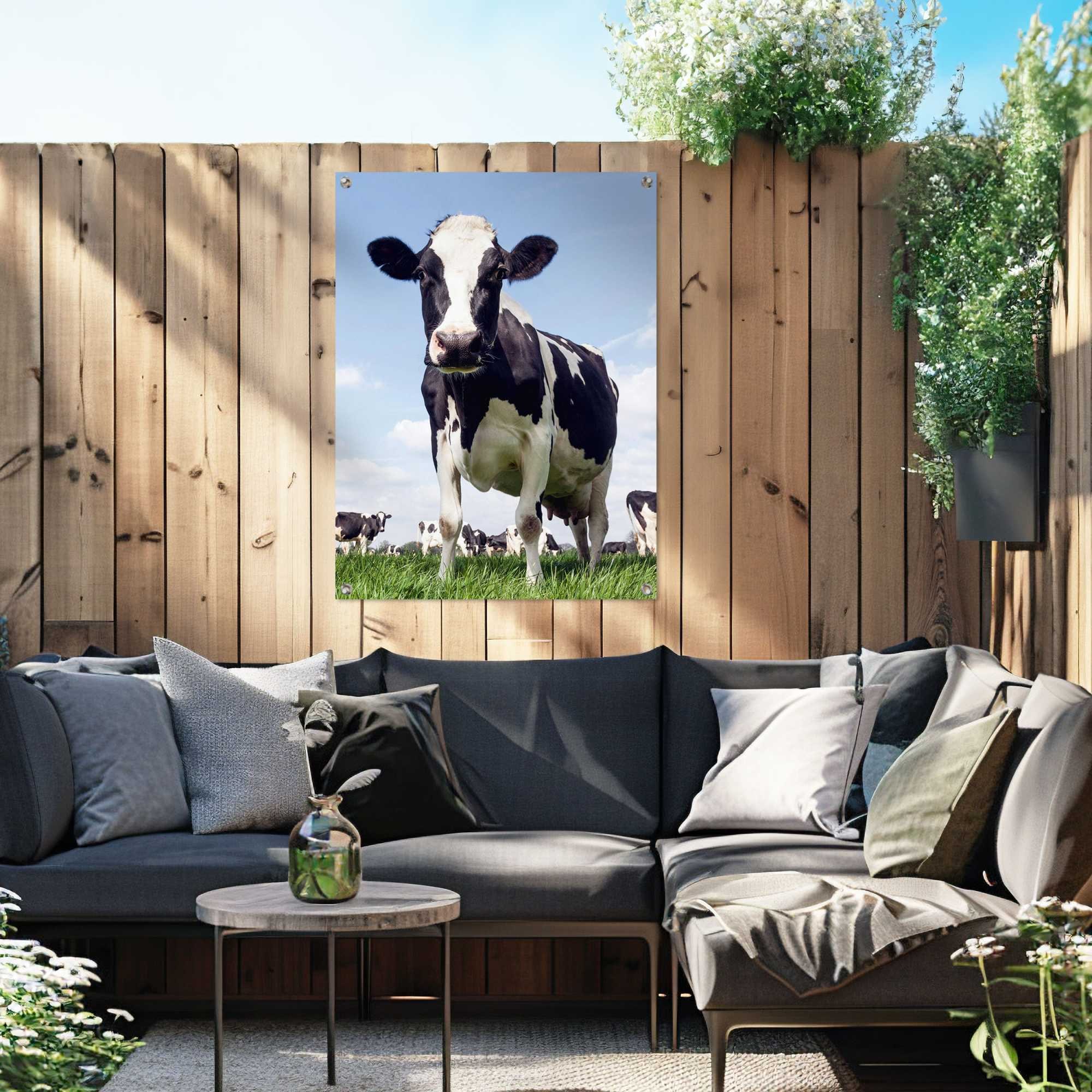 Reinders! Poster »Dutch Cow«, Garten - Kuh - Wiese - Grün - Leinwand - Tiere - 60x80 cm