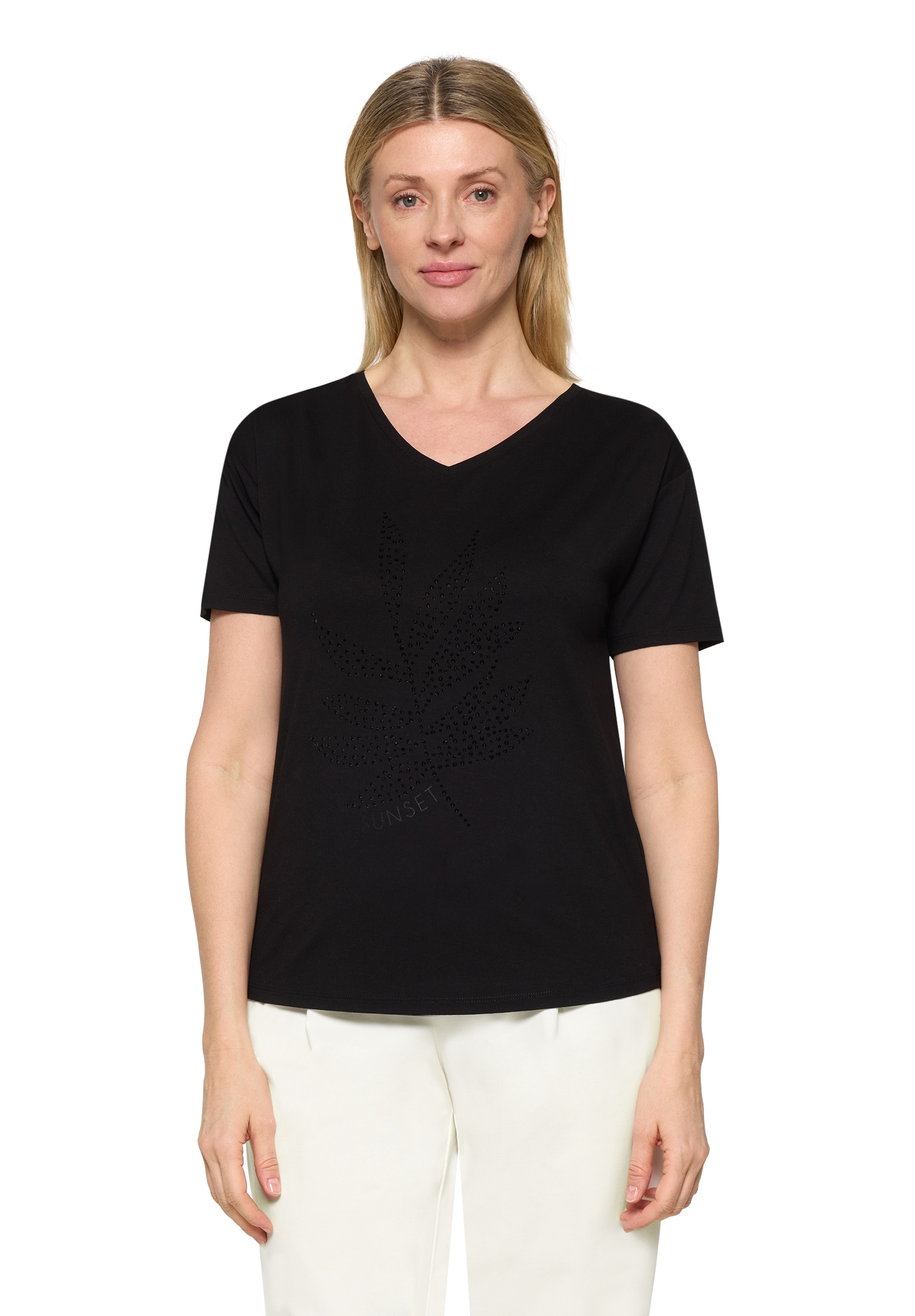 Betty Barclay Kurzarmshirt "Damen mit V-Ausschnitt" 1 tlg. günstig online kaufen