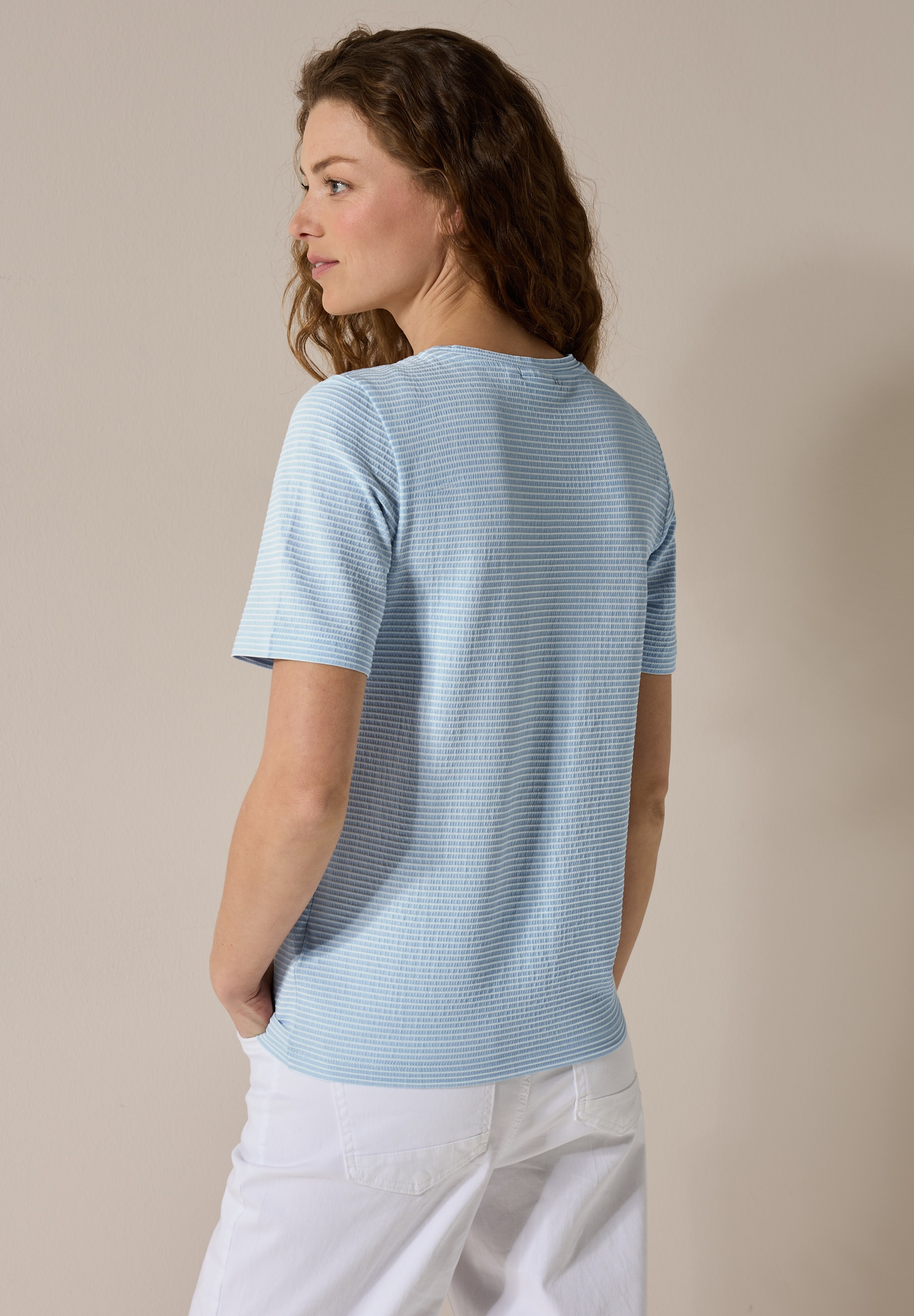 Cecil T-Shirt, aus Baumwolle mit Stretchante