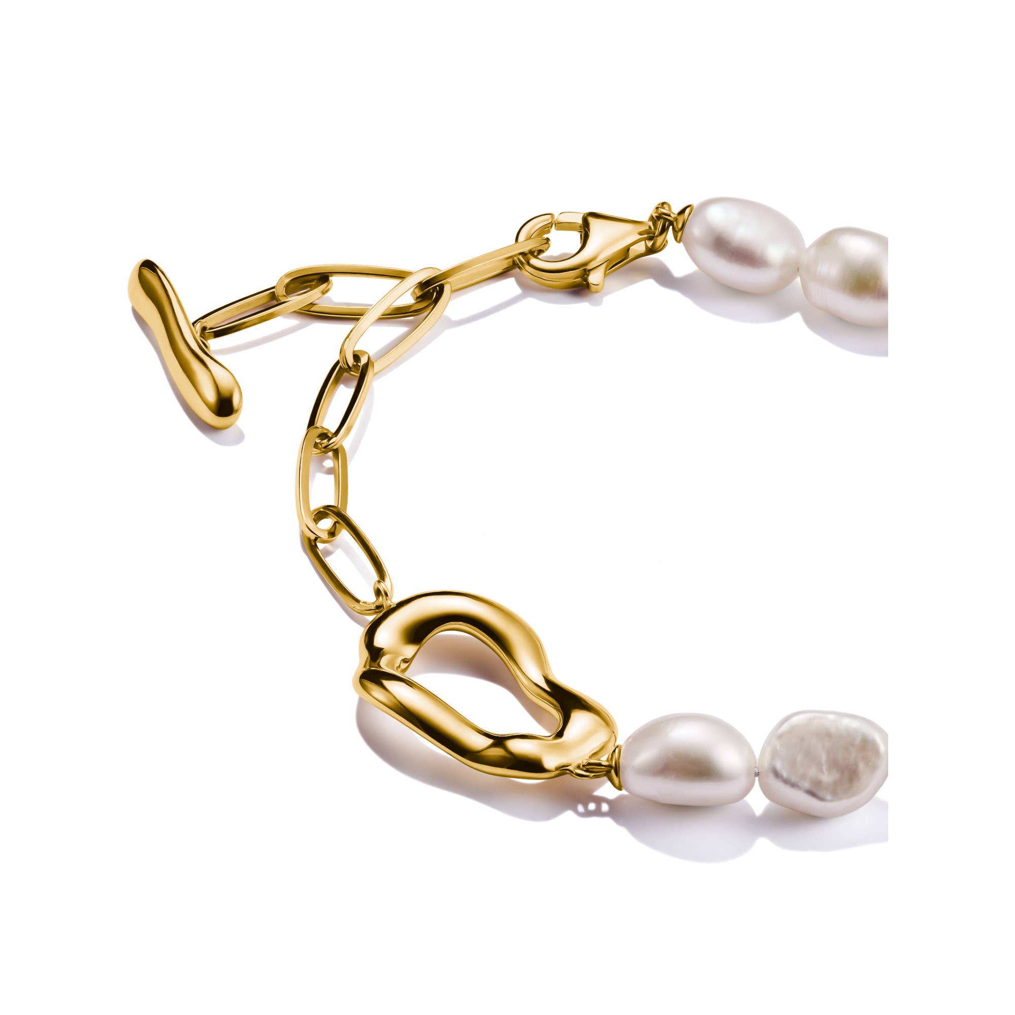 THOMAS SABO Perlenarmband »Natural Beauty Perlenarmband, Bold Elegance, A2190-430-14-L19v«, mit Süßwasserzuchtperle