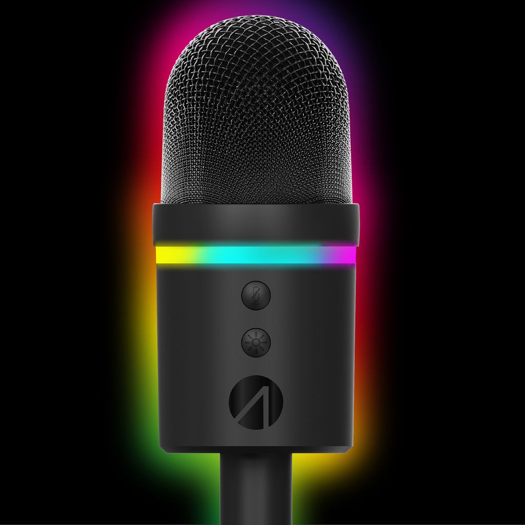 Stealth Streaming-Mikrofon »Streaming Mikrofon mit LED Beleuchtung«