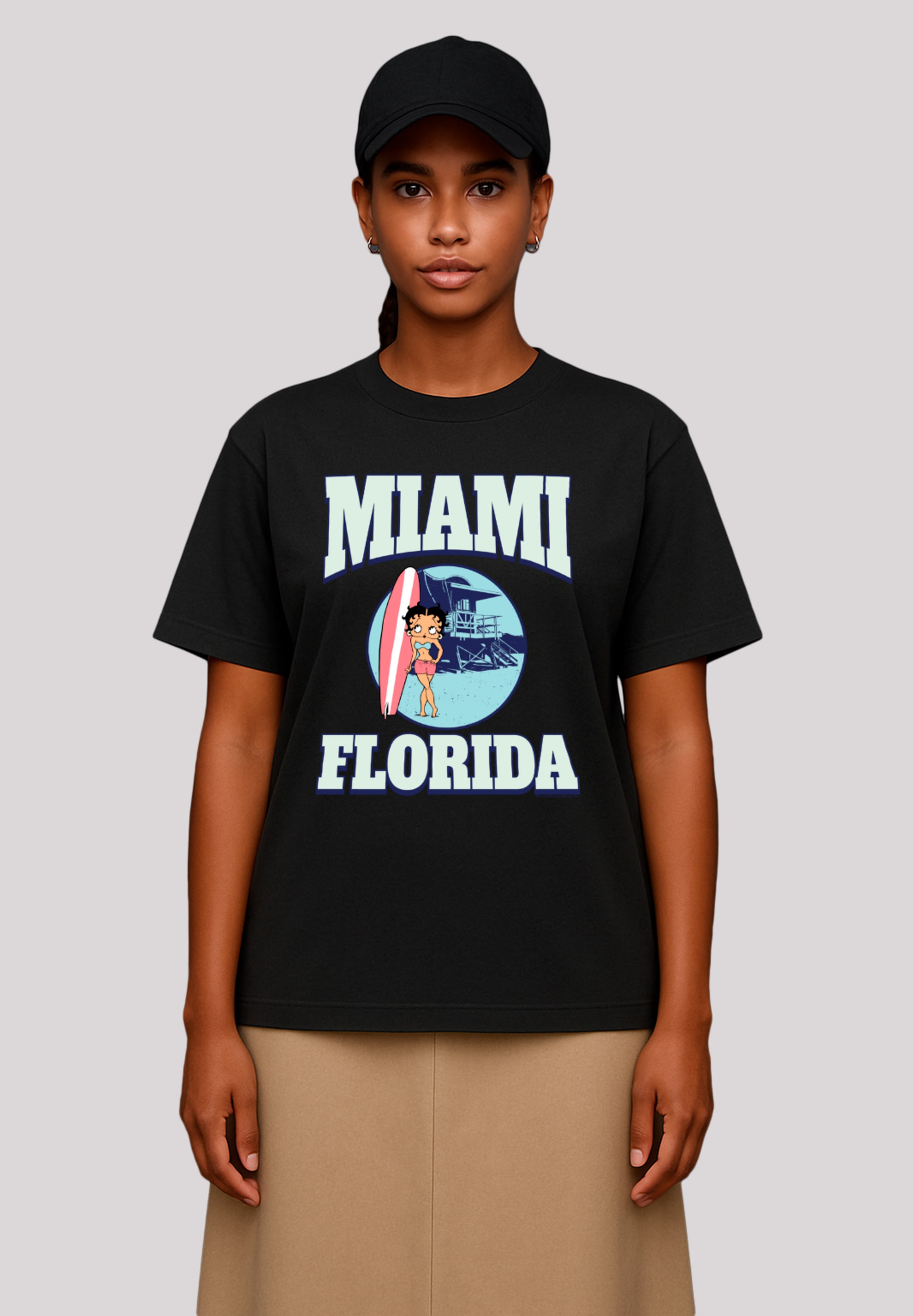 F4NT4STIC T-Shirt "Betty Boop Miami Florida Surf Scene" Premium Qualität günstig online kaufen