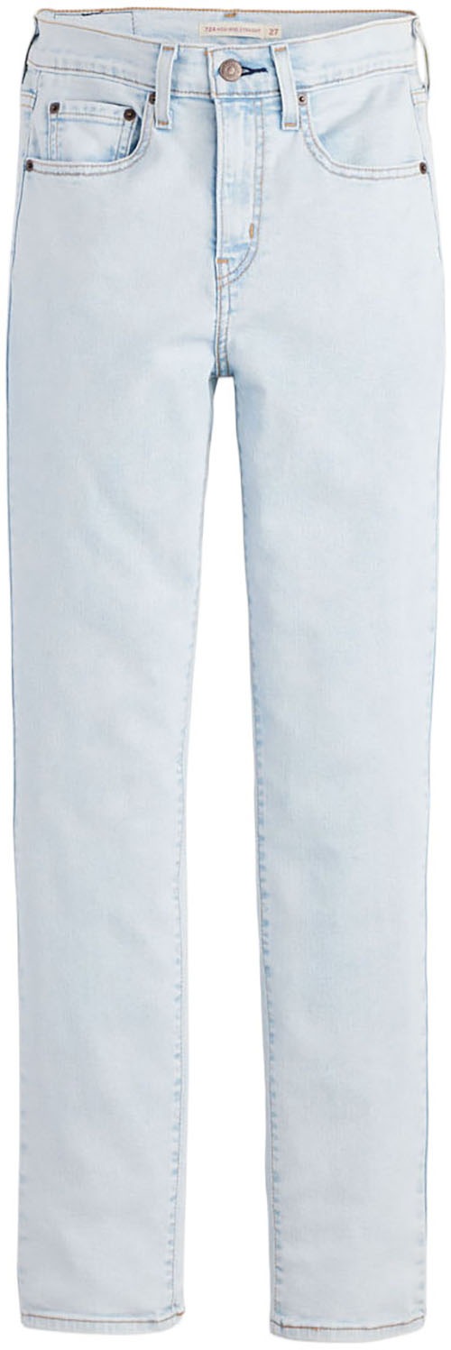 Straight-Jeans LEVI'S "724 HIGH RISE STRAIGHT", Damen, Gr. 30, Länge 34, would you be mine, Denim/Jeans, Obermaterial: 81% Baumwolle, 18% Polyester, 1% Elasthan, straight fit lang, Jeans Straight-Jeans, Topseller 2