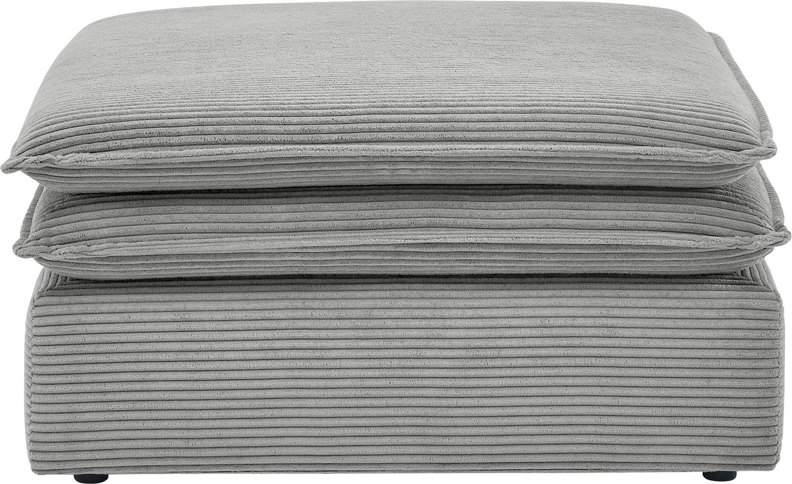 Home affaire Hocker "PIAGGE" Hochwertiger Cord, passend zum Loveseat PIAGGE günstig online kaufen